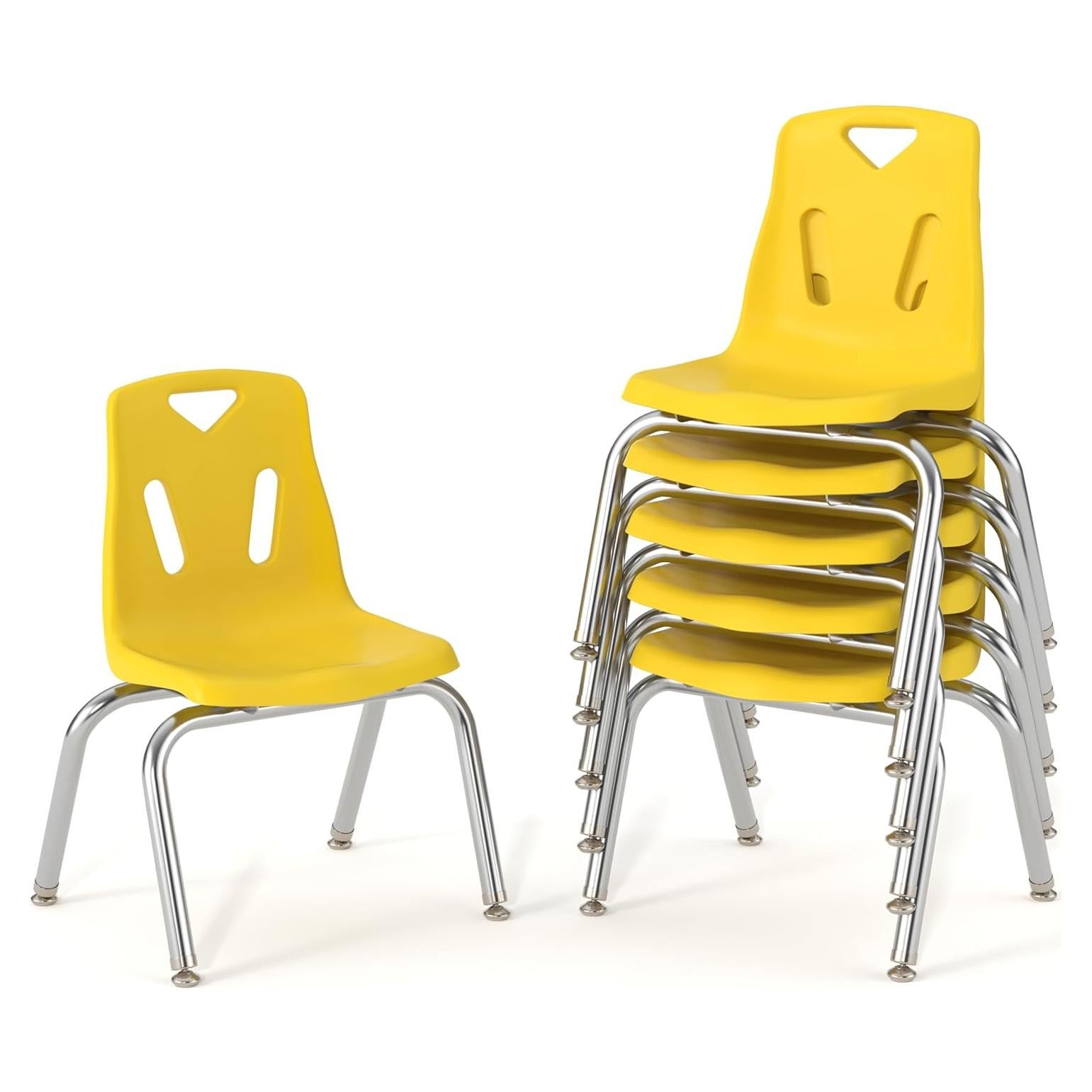 Sillas Apilables Berries Jonti-Craft 8140JC6007 Amarillas - Paquete de 6