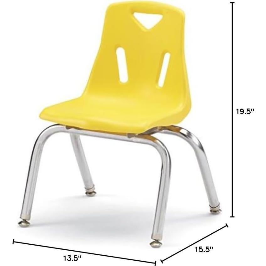 Sillas Apilables Berries Jonti-Craft 8140JC6007 Amarillas - Paquete de 6