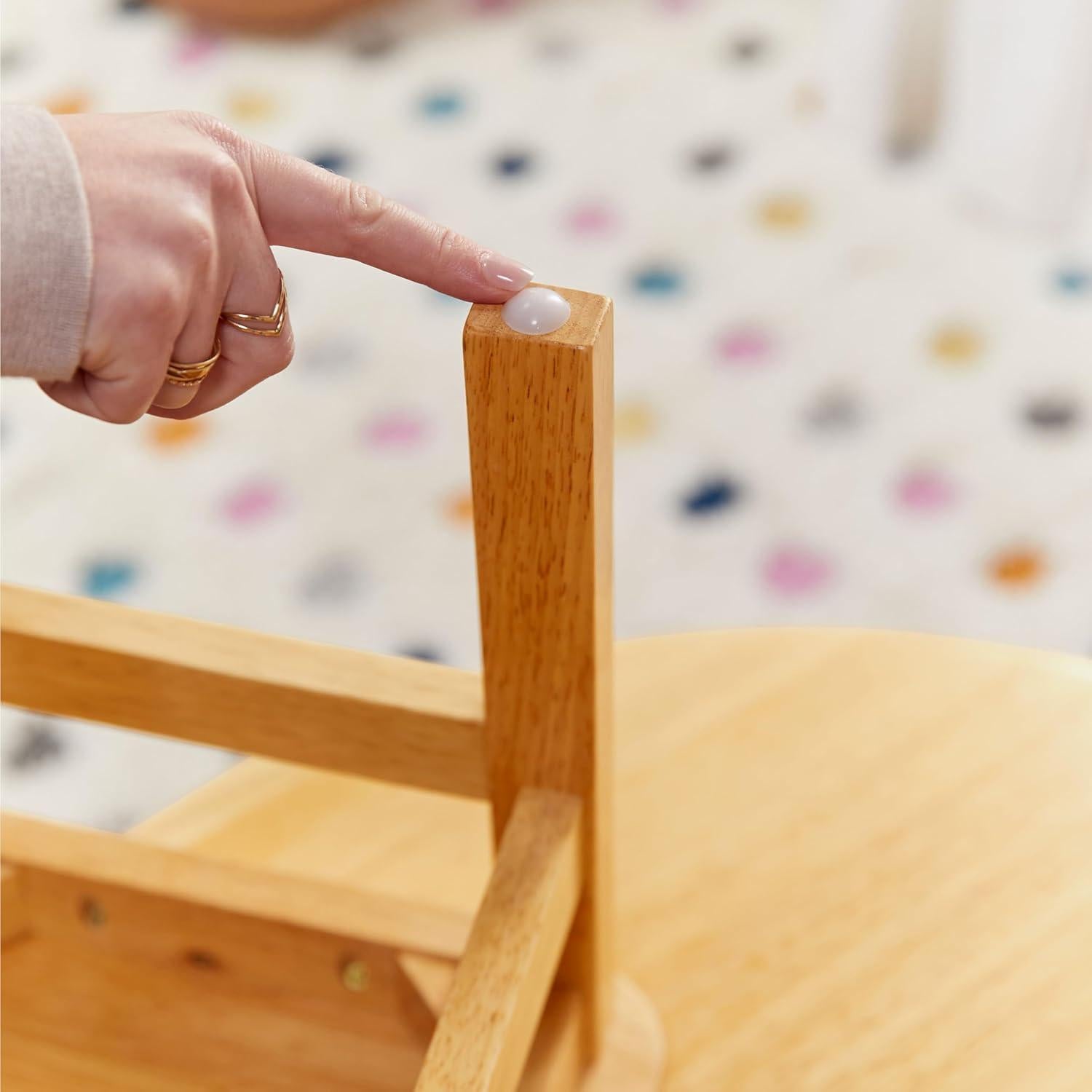 Silla de respaldo de escalera ECR4Kids, altura 25.4 cm, miel, 2 unidades