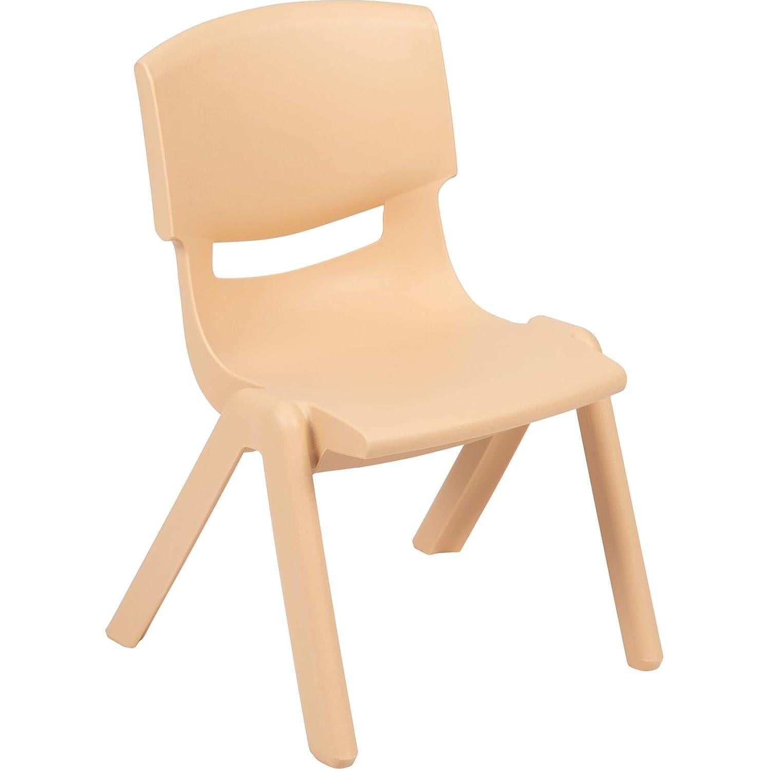 Silla Escolar Apilable EMMA + OLIVER Natural 27.31 cm Asiento