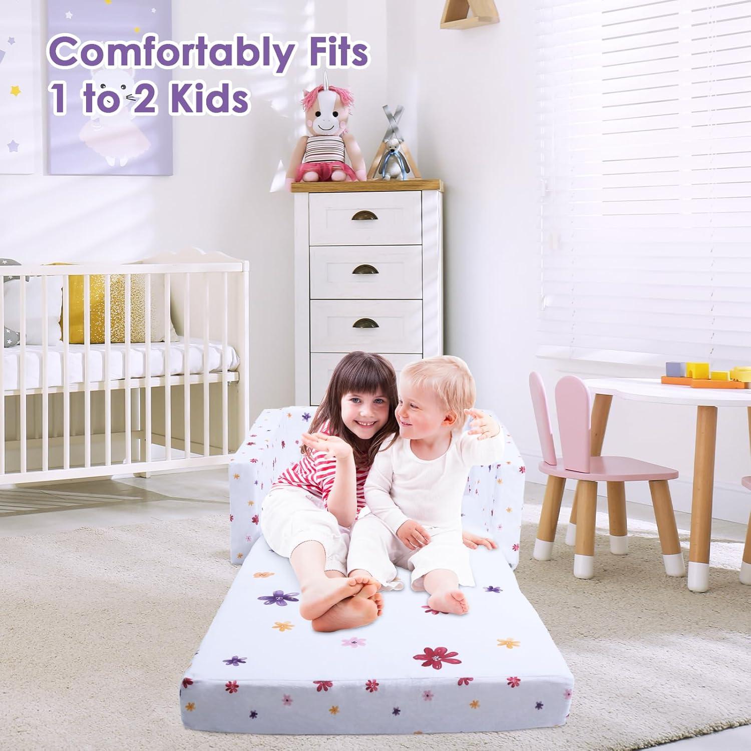 Sofá Convertible Arcoíris Decalsweet 2 en 1 para Niños