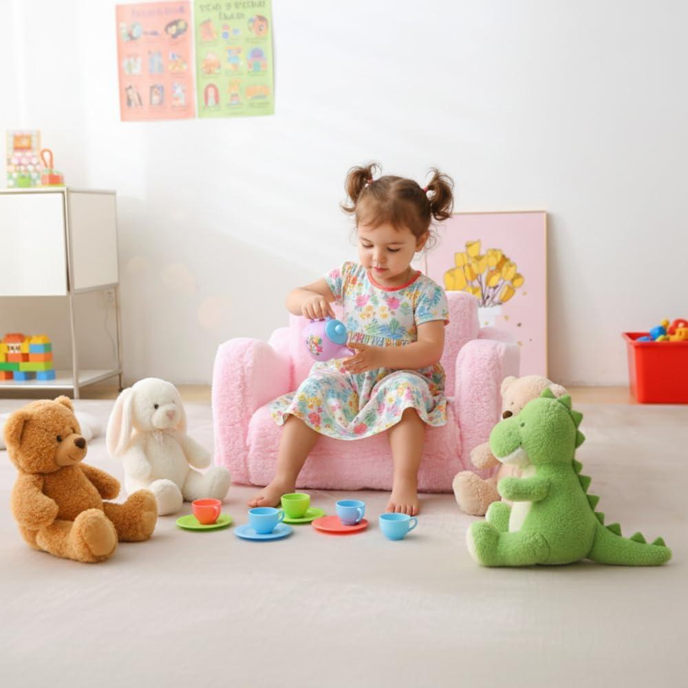 Sofá Convertible para Niños MAMAJOVE Rosa 60x43cm