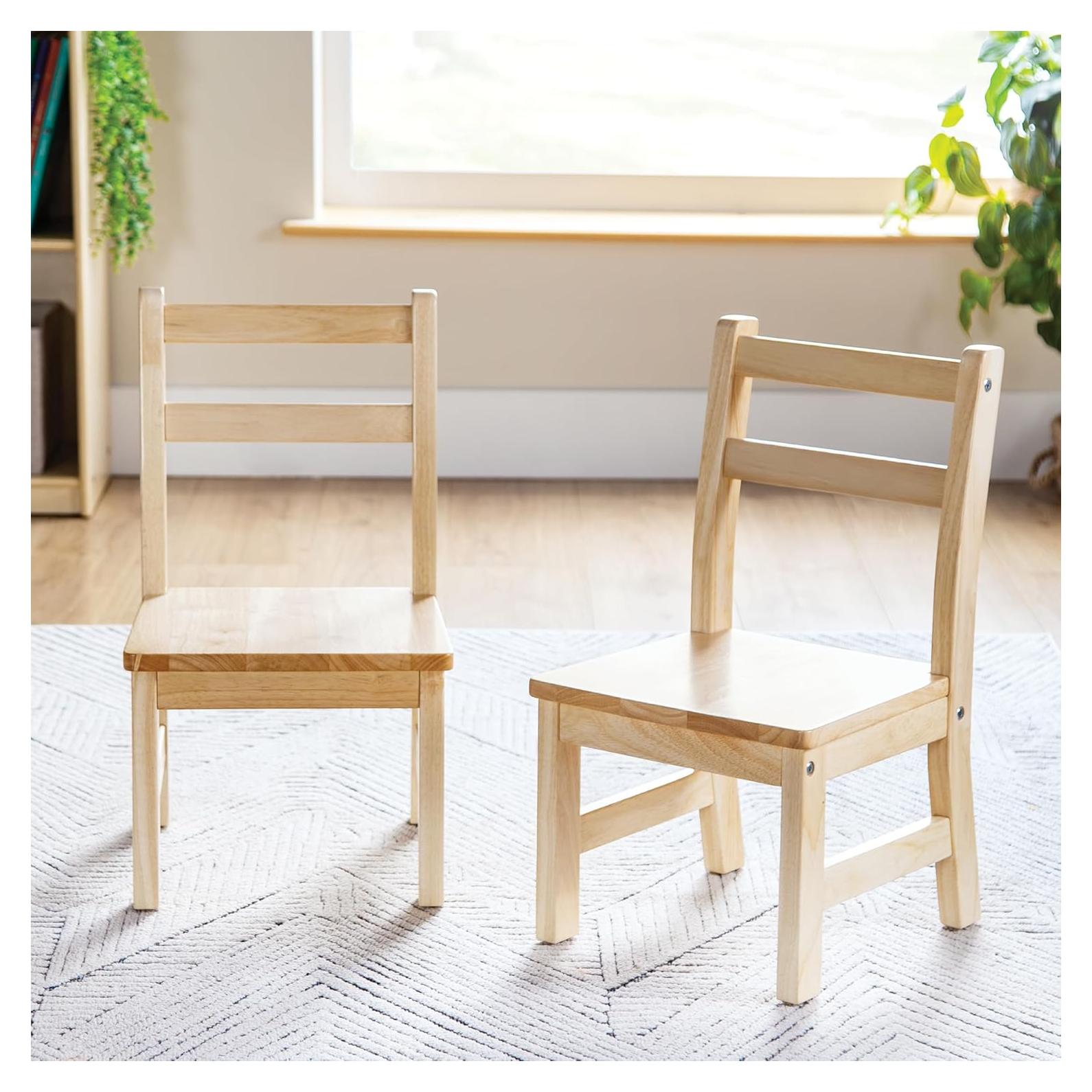 Conjunto de 2 Sillas de Madera Guidecraft EdQ - Natural