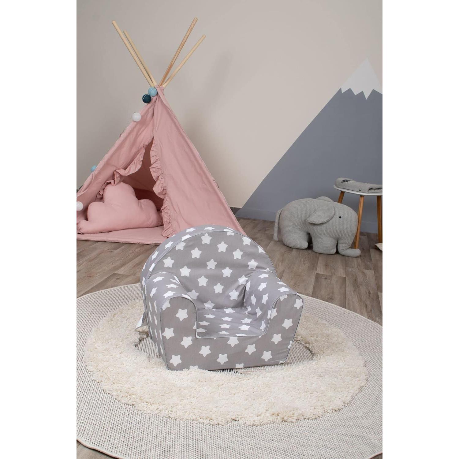 Sofá Delsit para Niños - Sillón de Espuma 33x51x43 cm