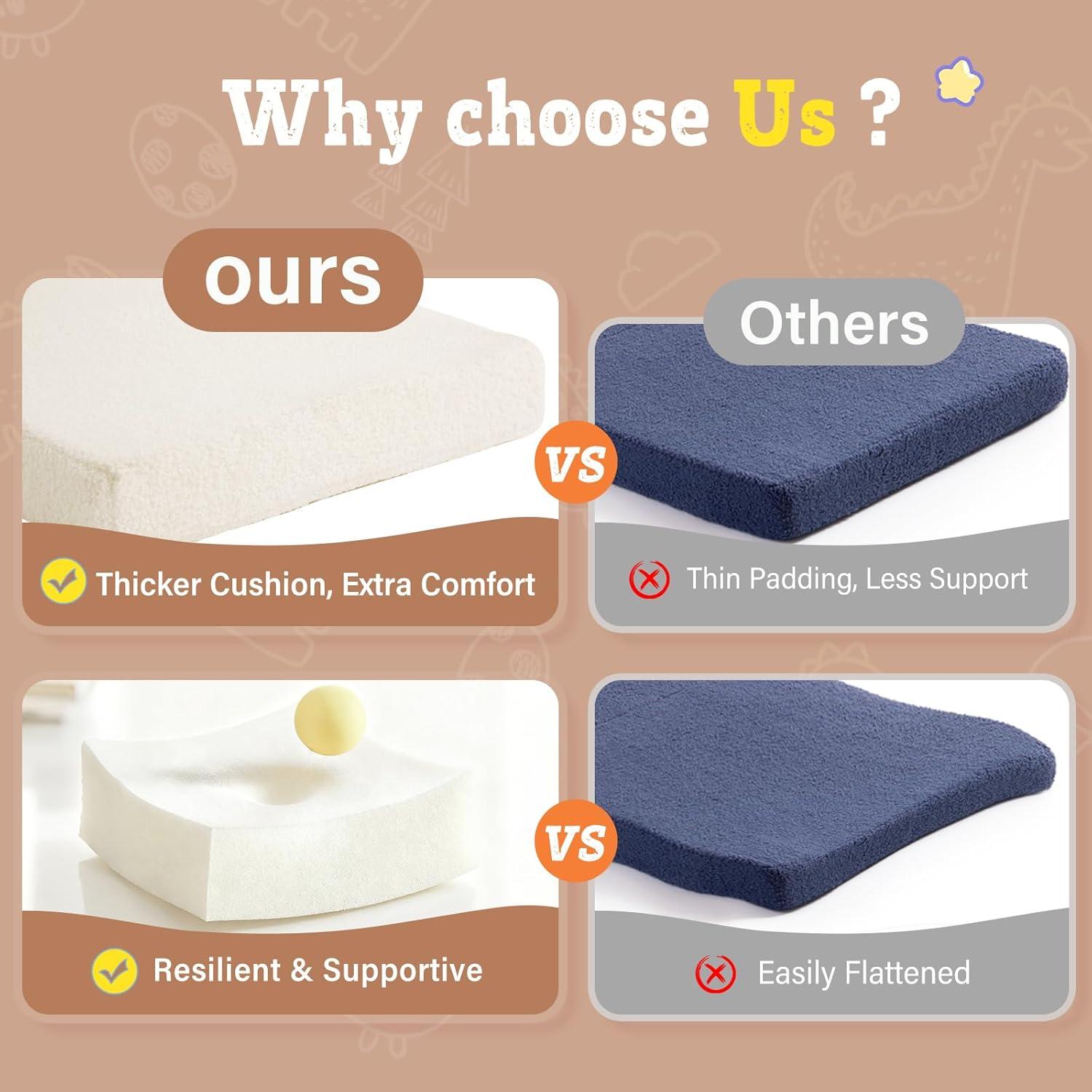 Sofá Infantil Convertible Welnow Beige Sherpa 2-en-1