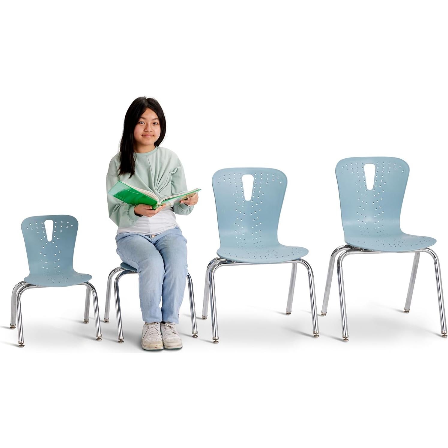 Silla apilable Jonti-Craft Berries 8244JC1131 35.56 cm Azul