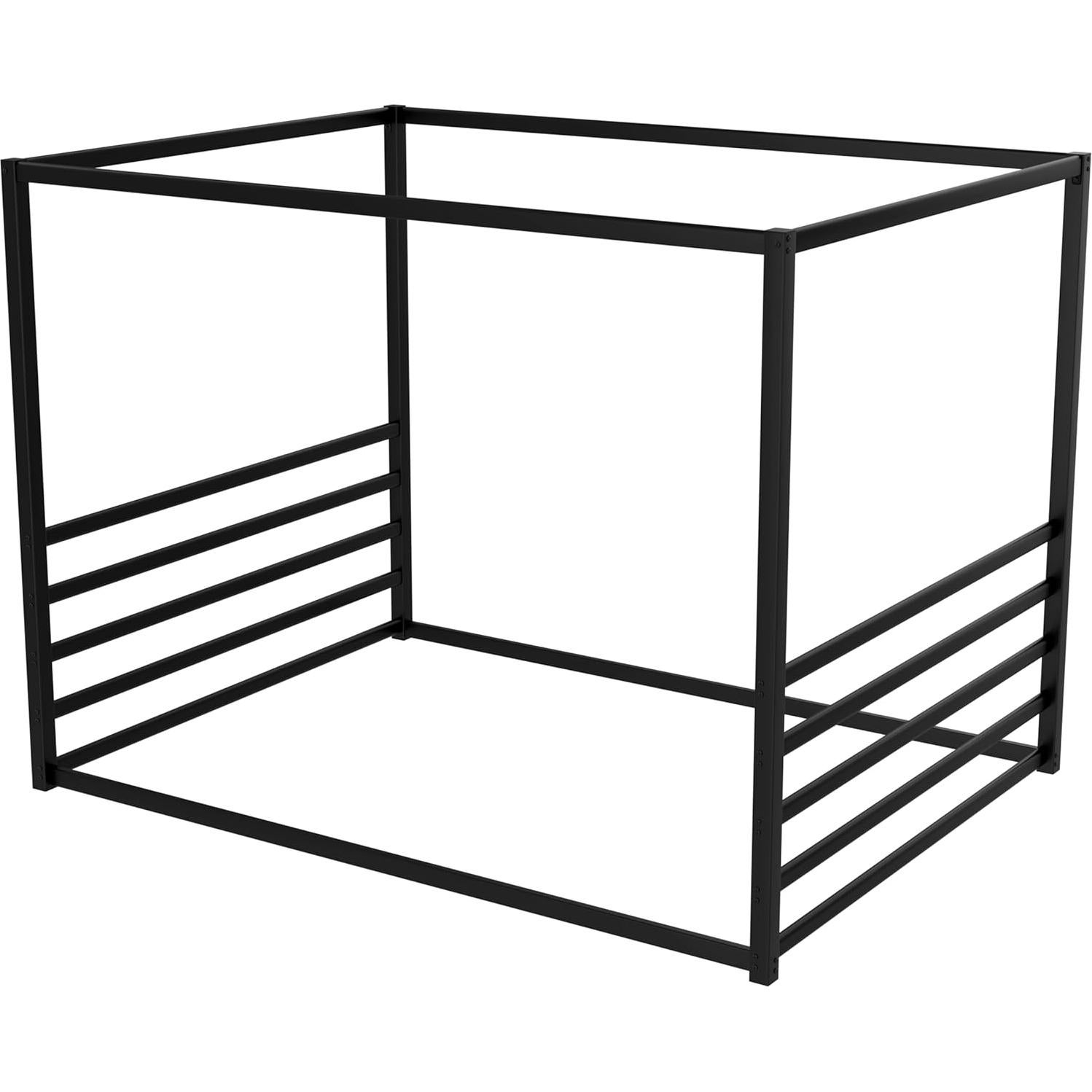 Estructura de Cama Montessori Queen Klwenas Maec Negra