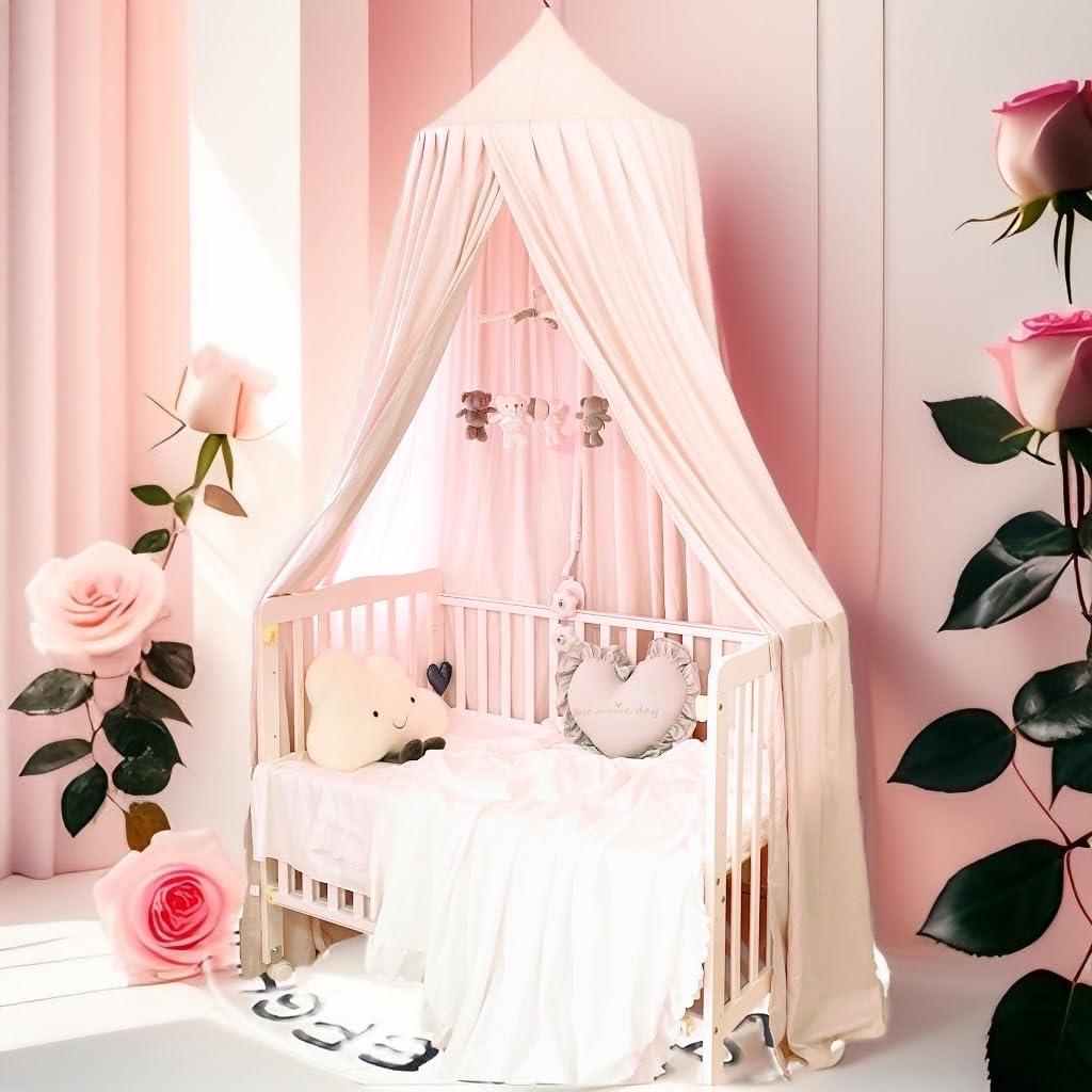 Dosel Extra Grande Rosa Coral para Niños - Bloqueo de Luz