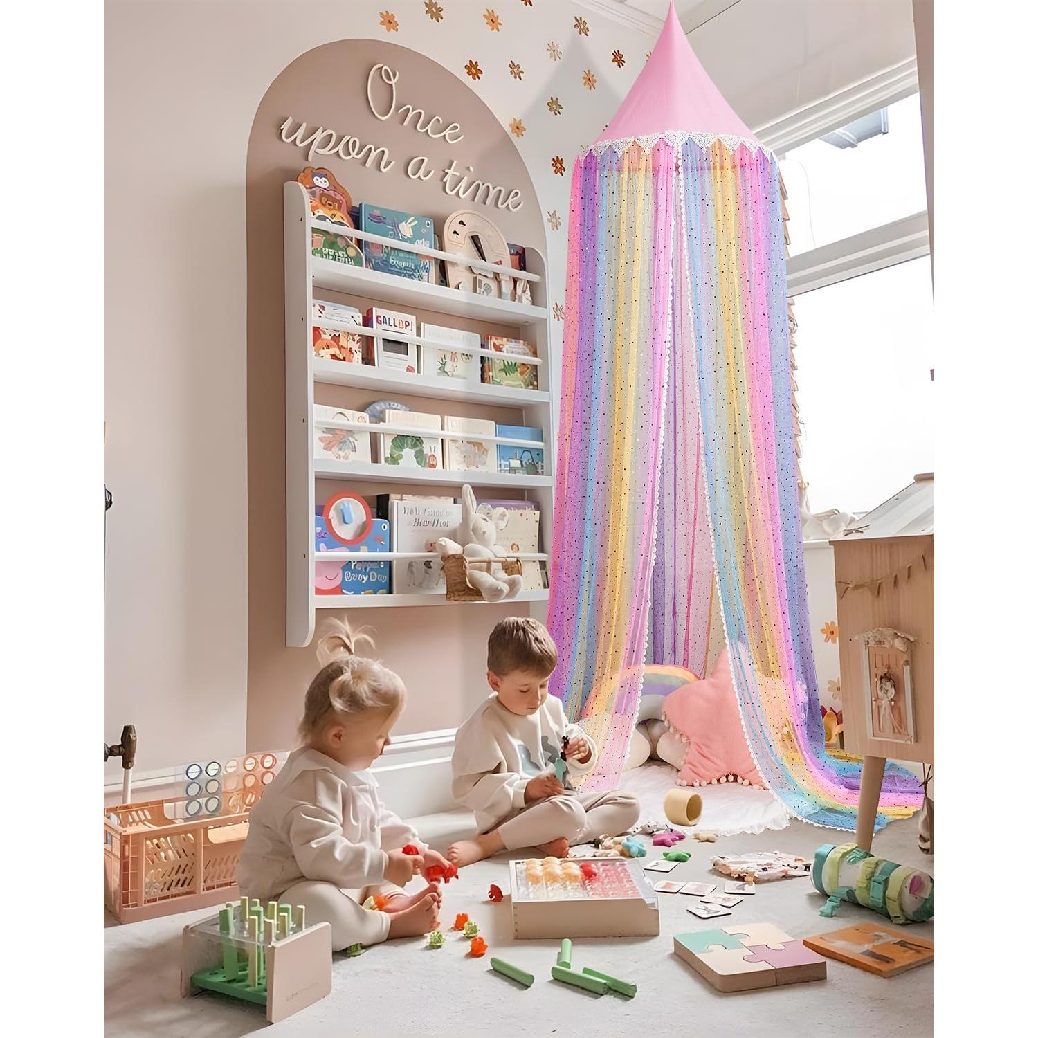 Dosel Arcoíris WEEKAN para Cama Infantil 175x60 cm