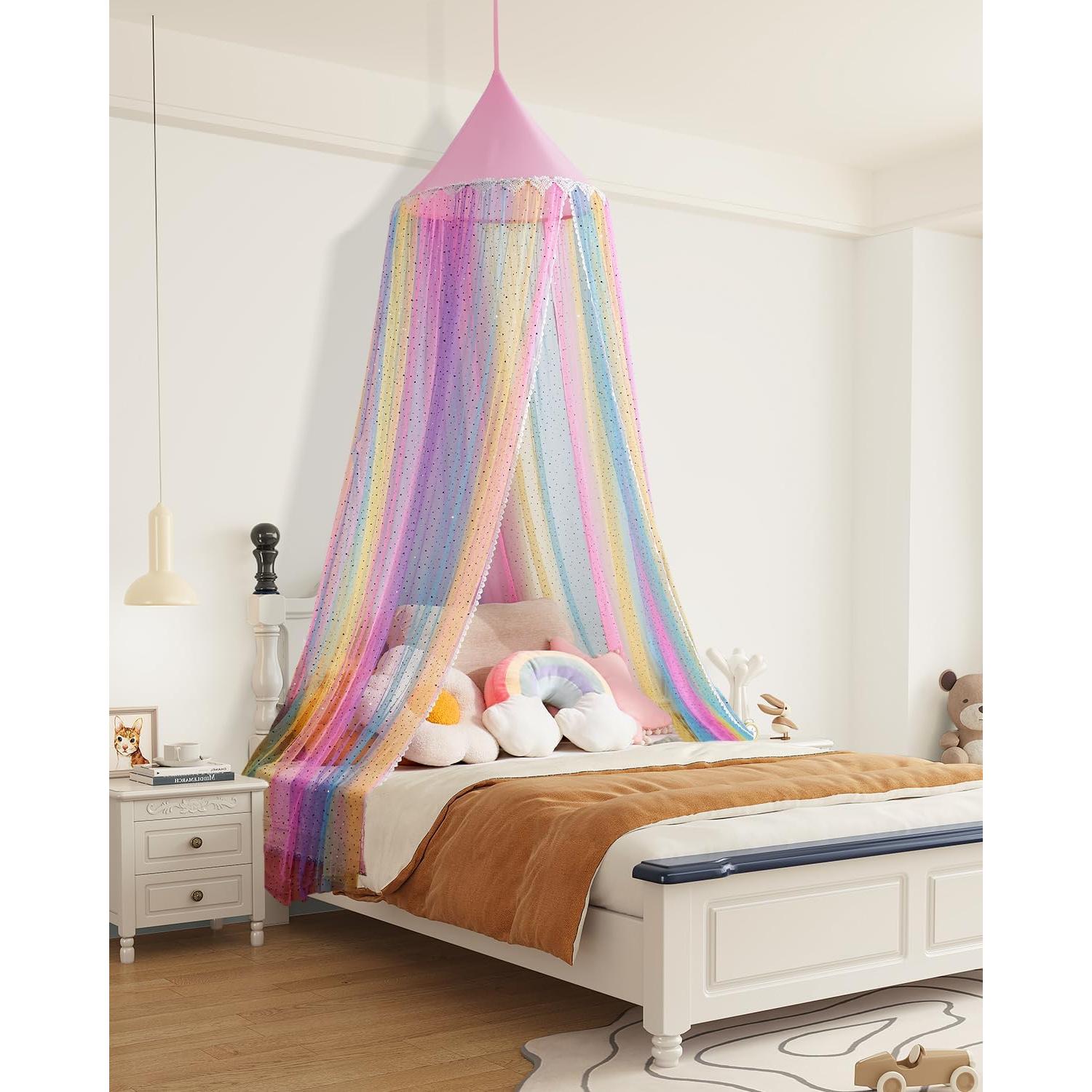 Dosel Arcoíris WEEKAN para Cama Infantil 175x60 cm
