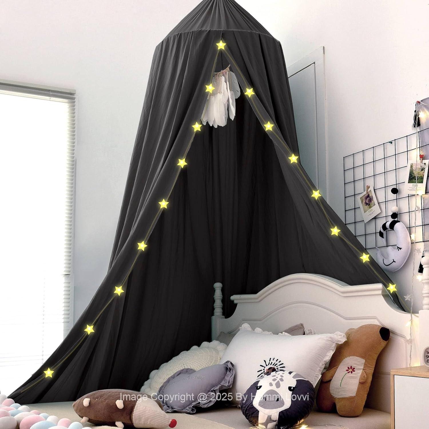 Dosel Negro para Niños Hommi Lovvi con Luces LED 280cm