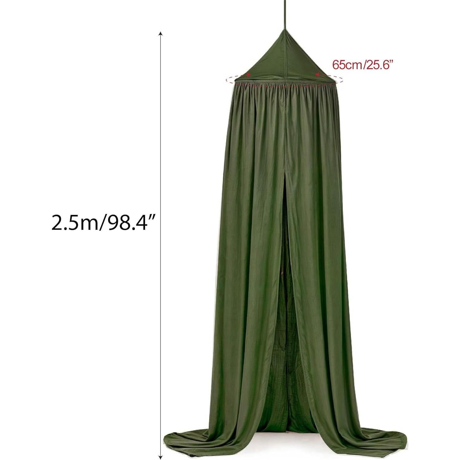 Dosel de Cama Verde para Bebé - Cortinas Antimosquitos 400 cm