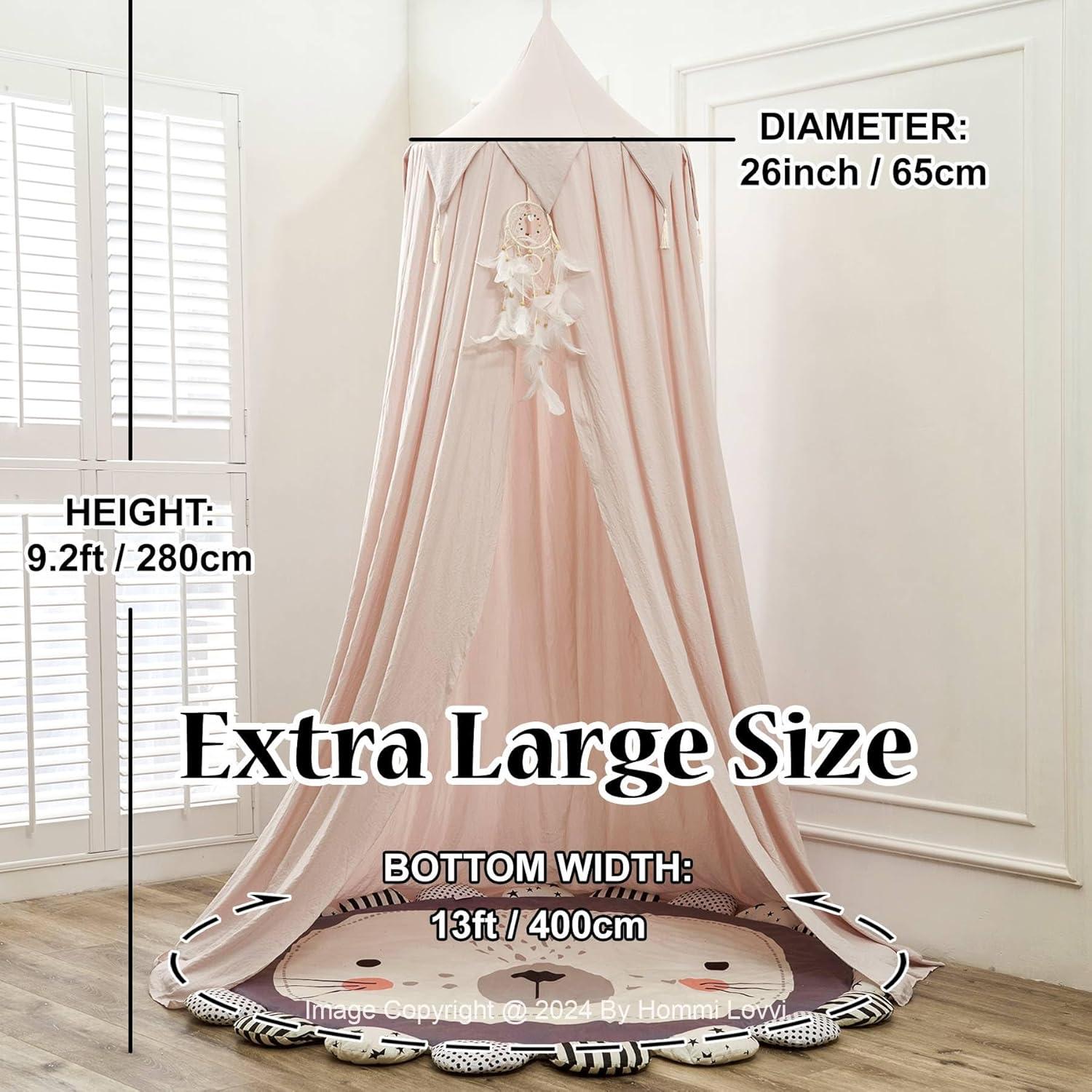 Dosel de Cama Princesa Hommi Lovvi Rosa Claro 280cm