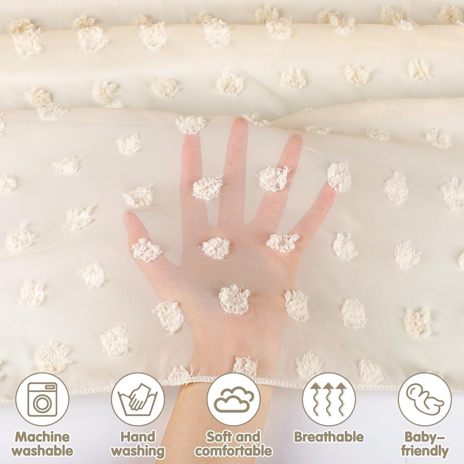 Dosel de Cuna Beige Jiangcha - Red Mosquitera 240 cm