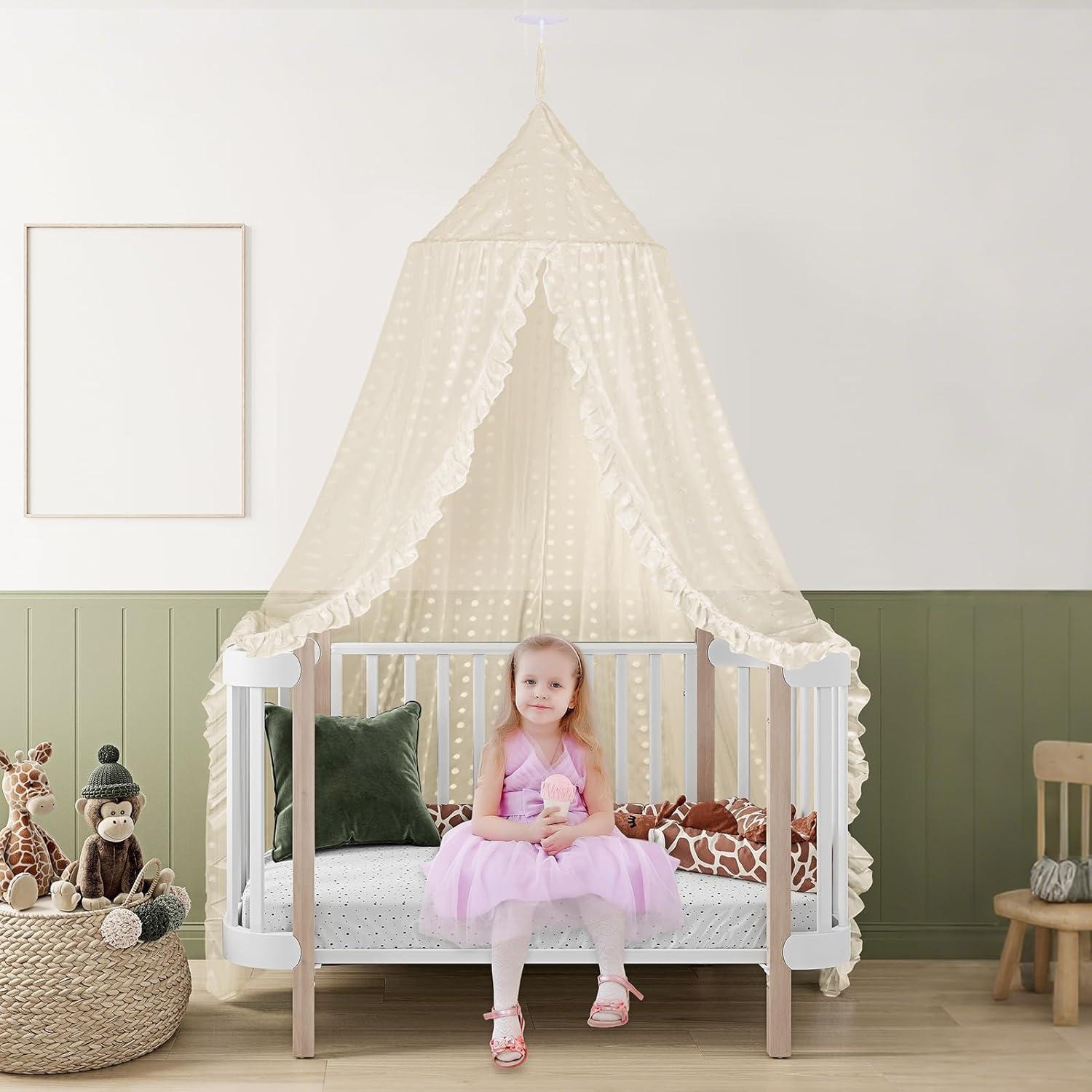 Dosel de Cuna Beige Jiangcha - Red Mosquitera 240 cm