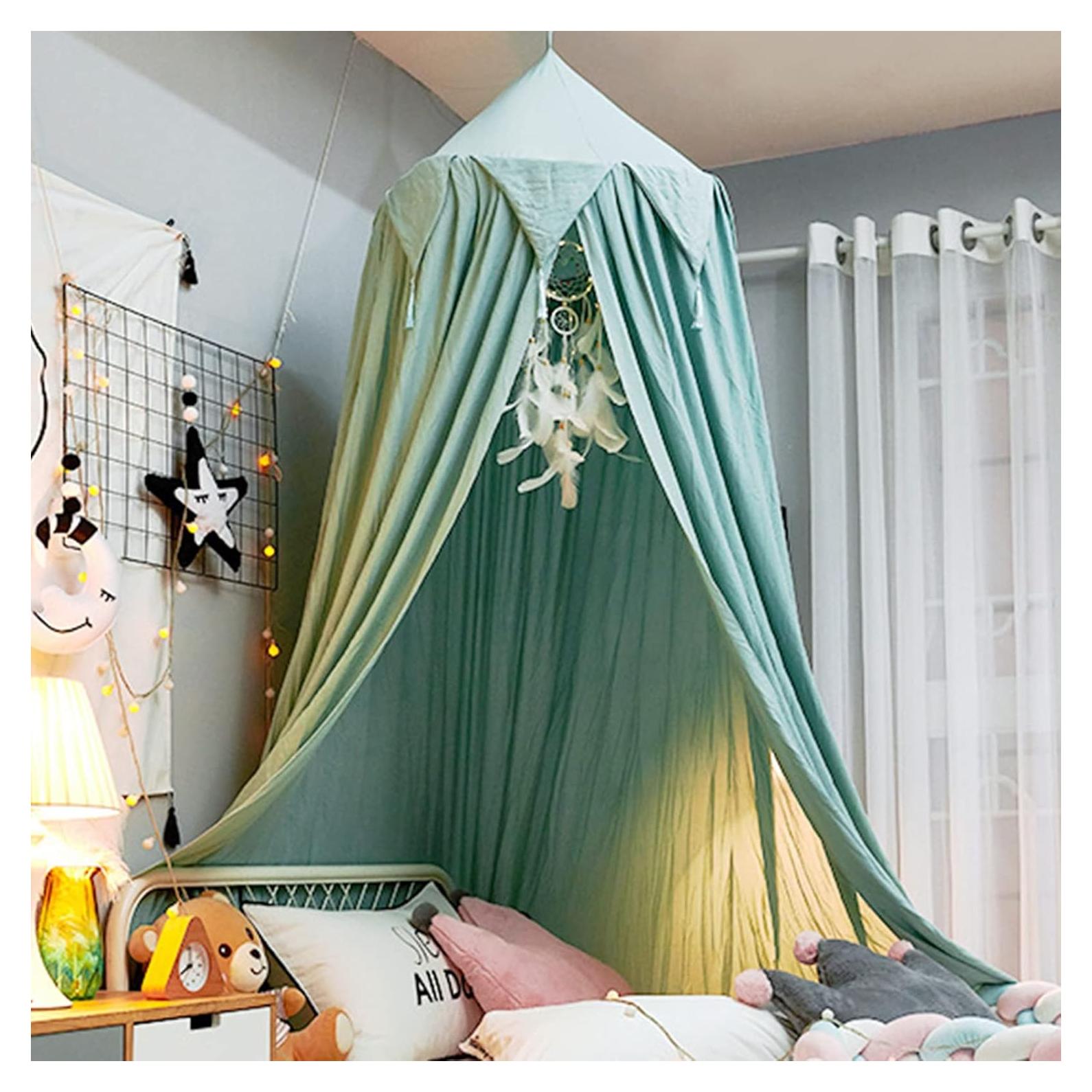 Dosel de Cama Infantil YMLH Verde 250 cm x 65 cm
