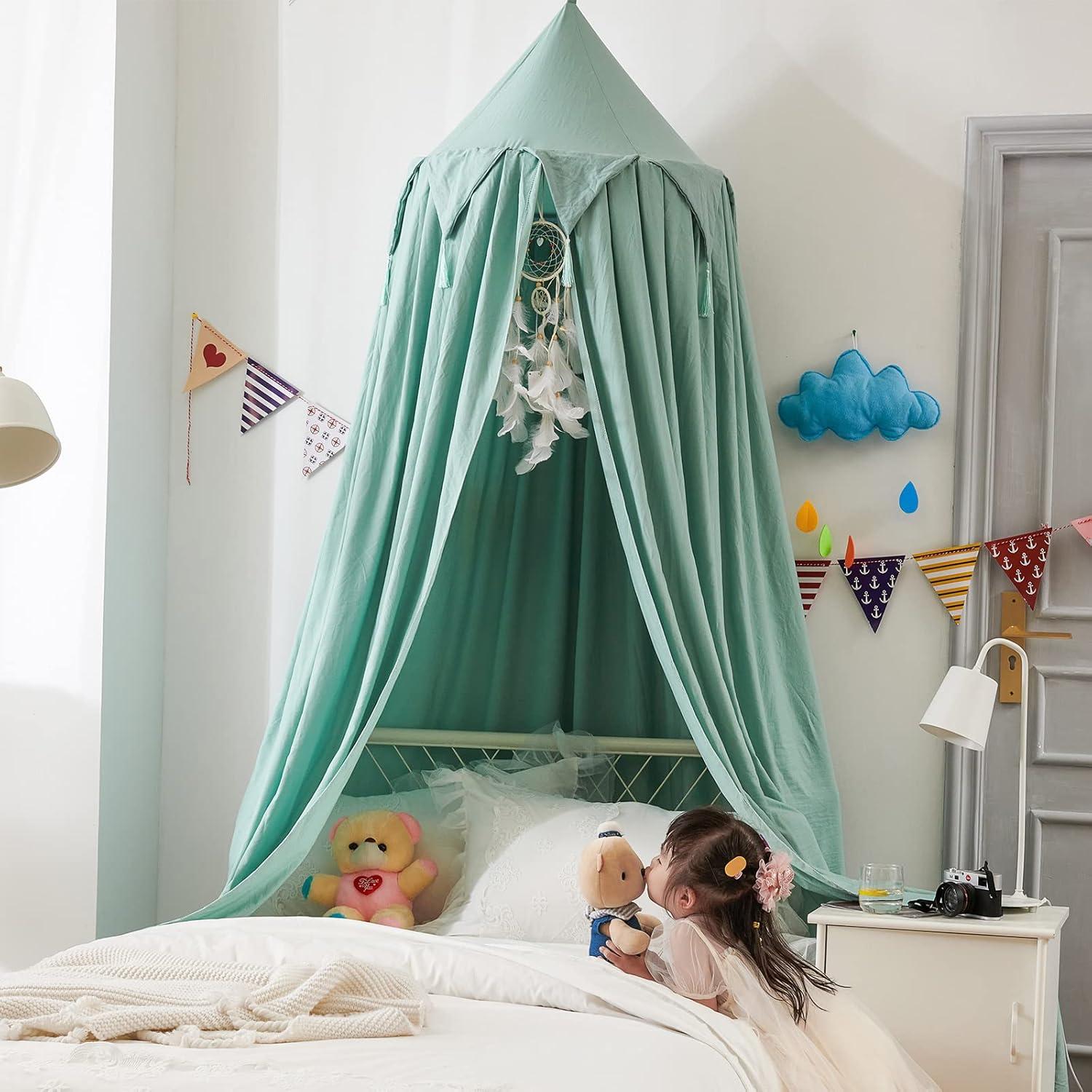 Dosel de Cama Infantil YMLH Verde 250 cm x 65 cm