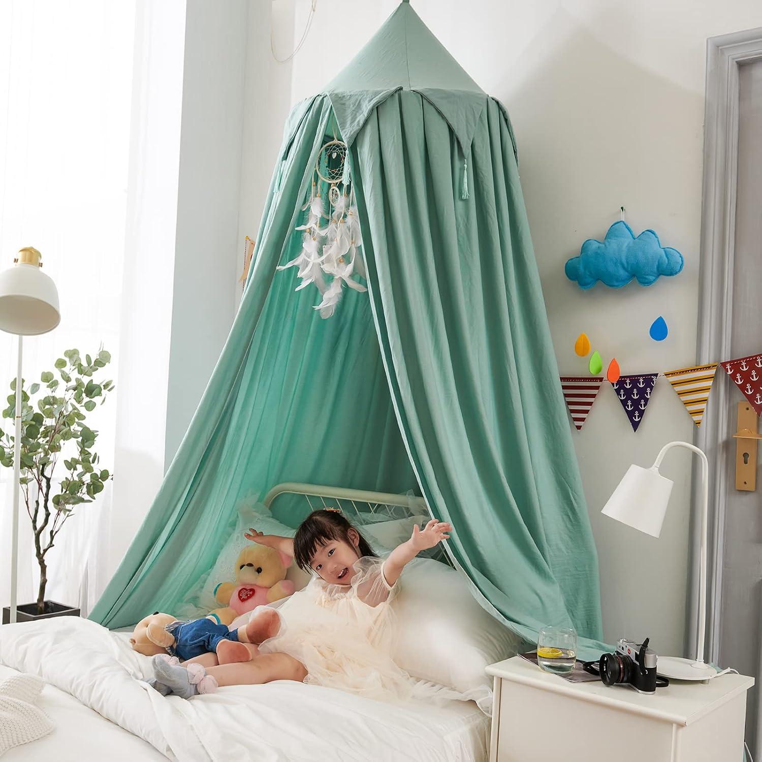 Dosel de Cama Infantil YMLH Verde 250 cm x 65 cm