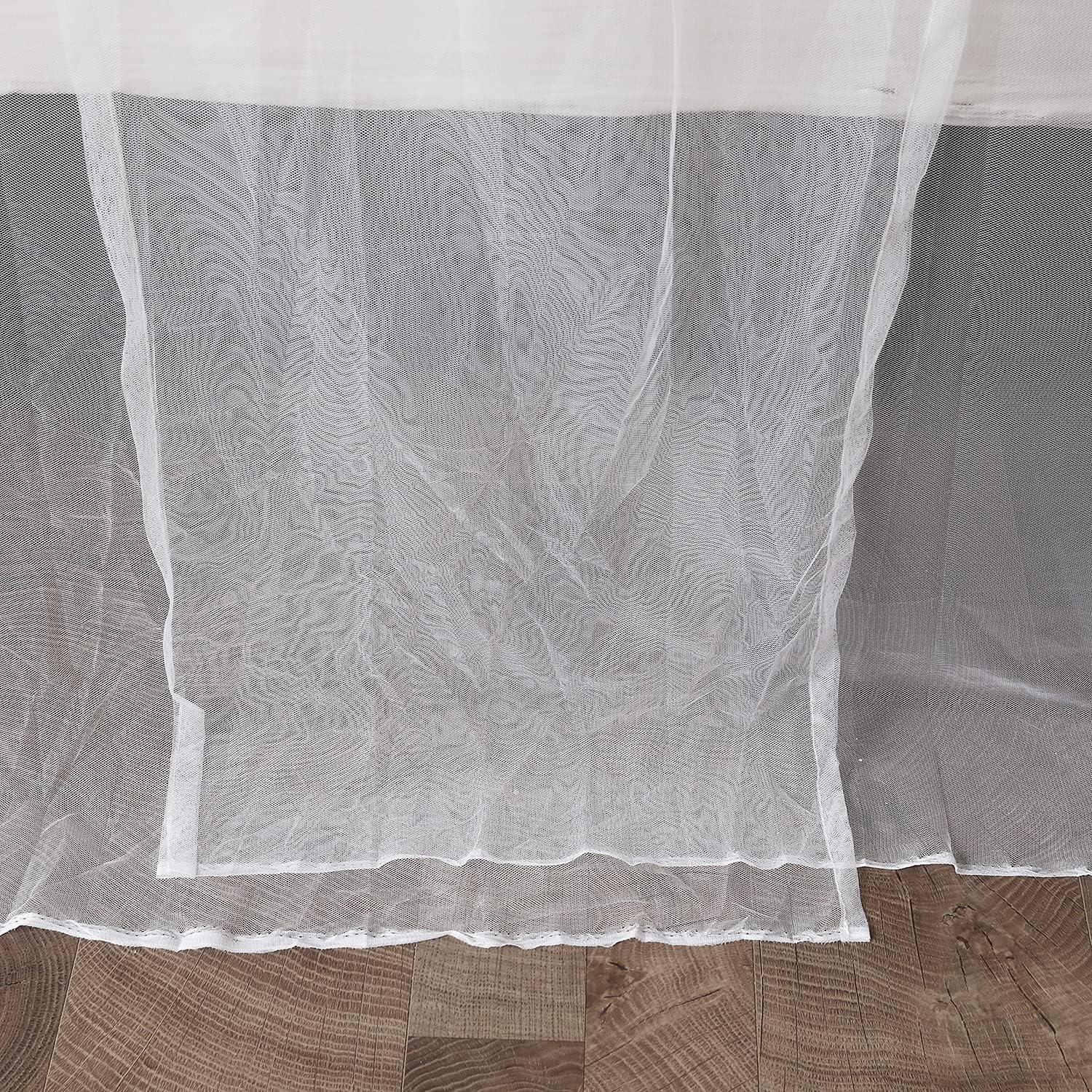 Dosel Mengersi Blanco para Cama Completa, Reina y Rey 220x249 cm