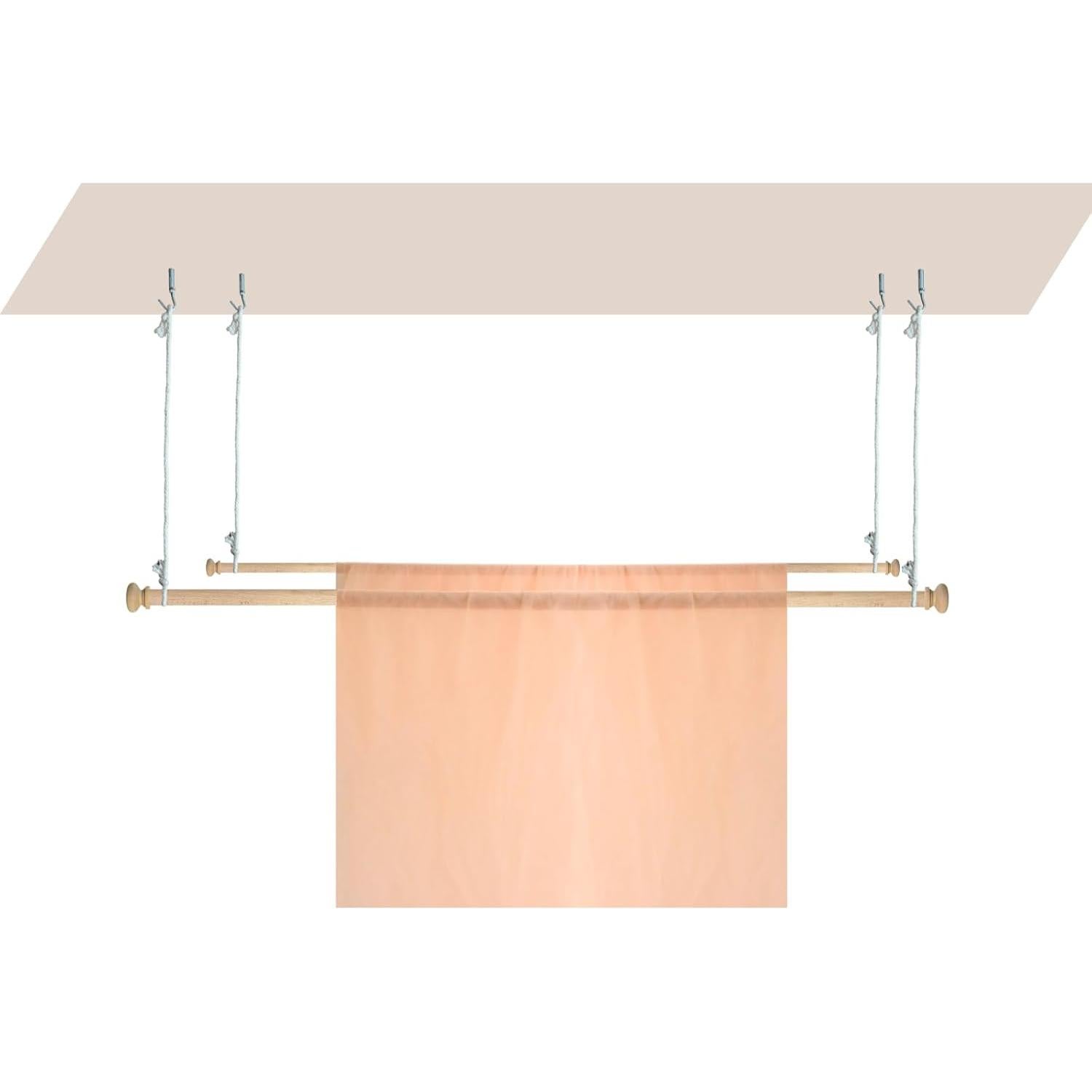 Estructura de Cama con Dosel Beyeutao 160 cm Madera Sólida