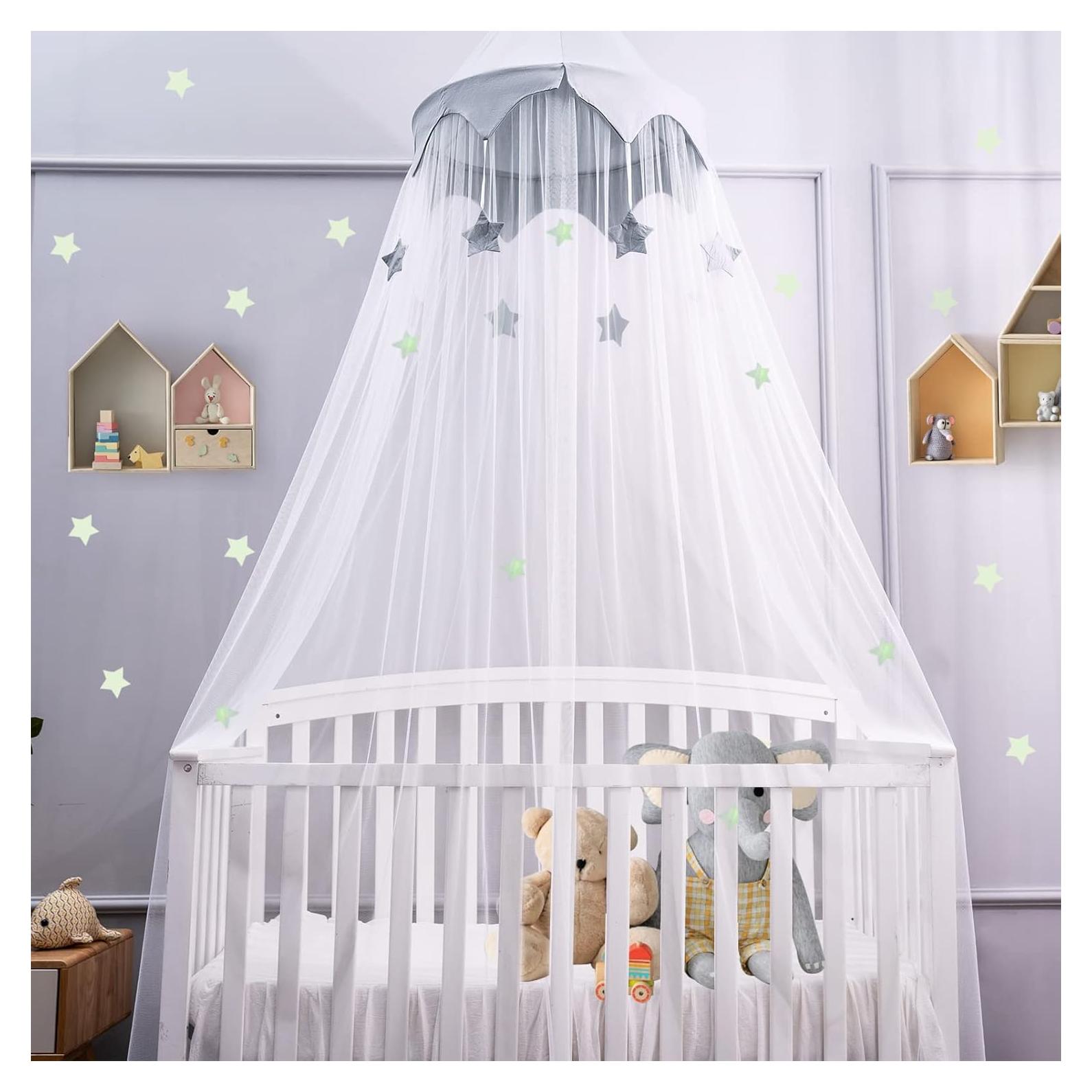 Dosel para Cama de Niños LOAOL con Estrellas 241 cm