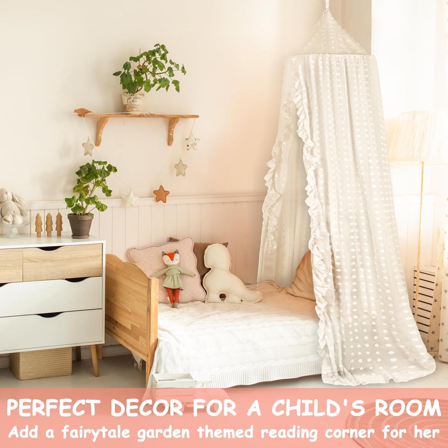 Dosel de Princesa Jiangcha Beige para Cuna y Cama 240cm