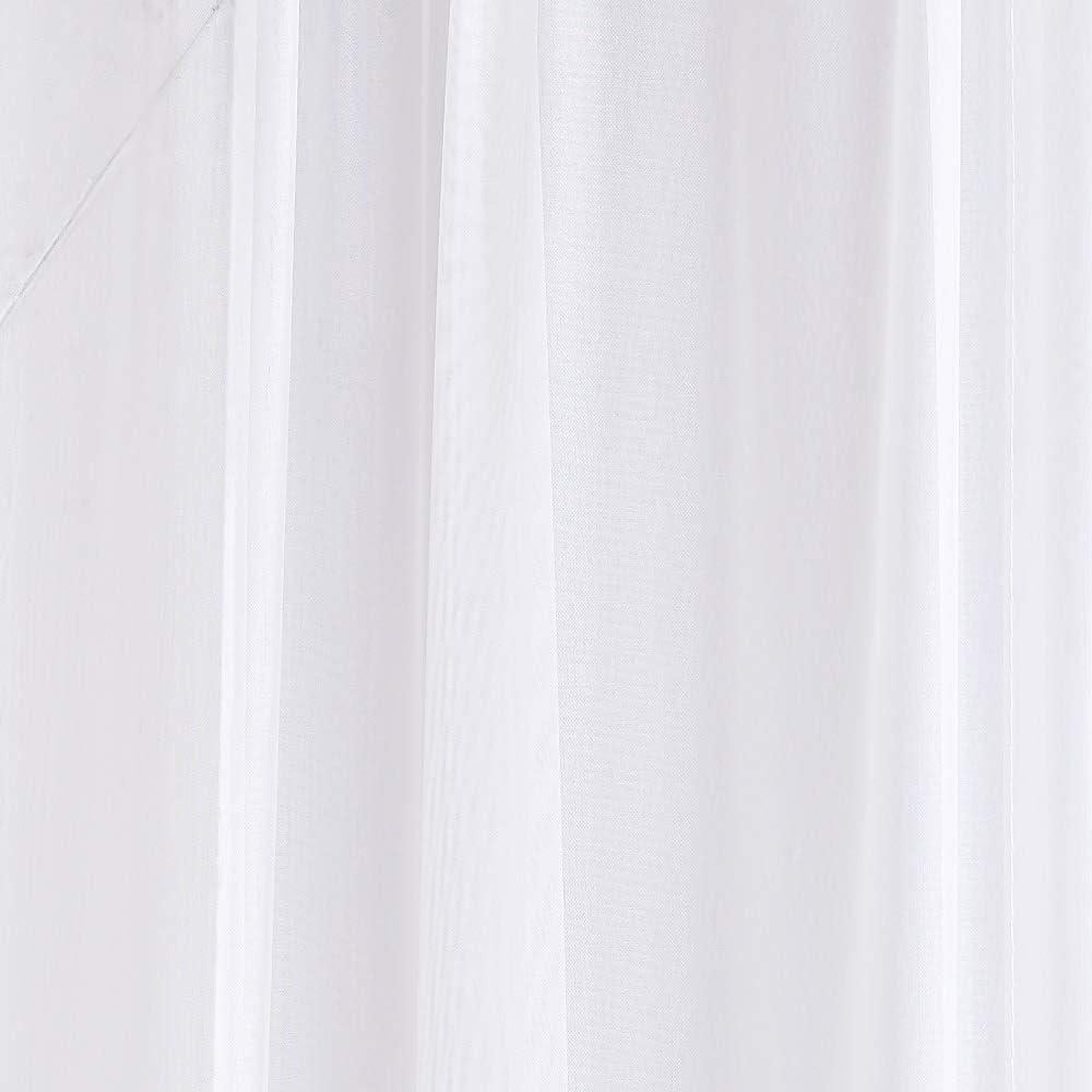 Cortinas de Dosel de Cama Blanco 55x144 cm WARM HOME DESIGNS