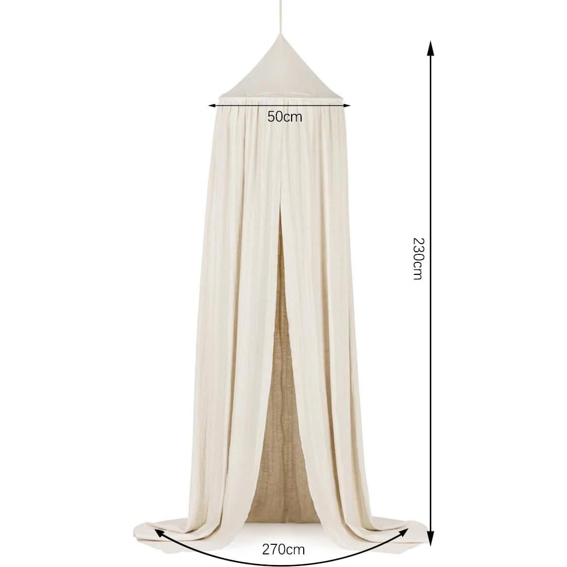 Dosel Redondo para Cama de Niños CuteeHagl 230cm Algodón