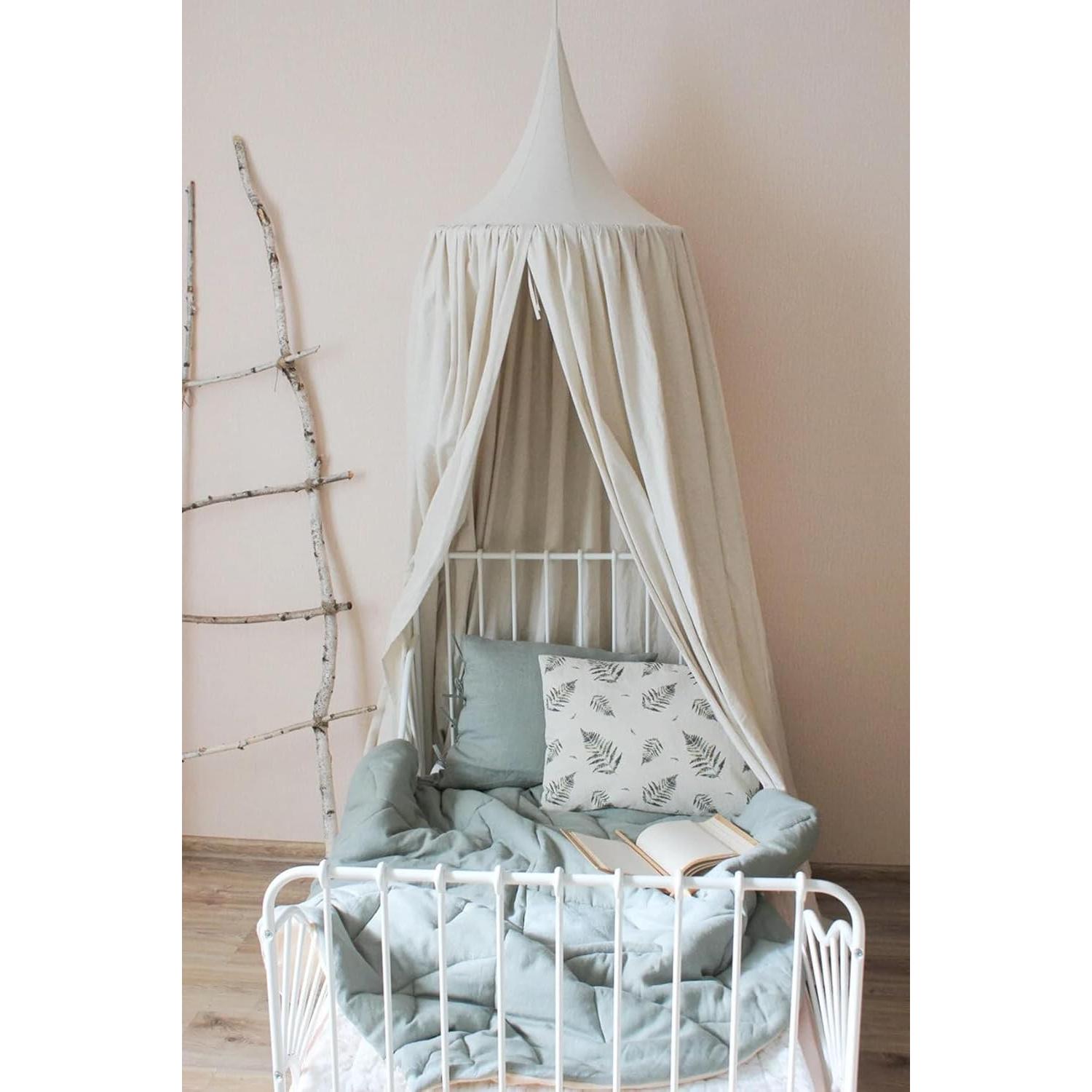 Dosel Redondo para Cama de Niños CuteeHagl 230cm Algodón