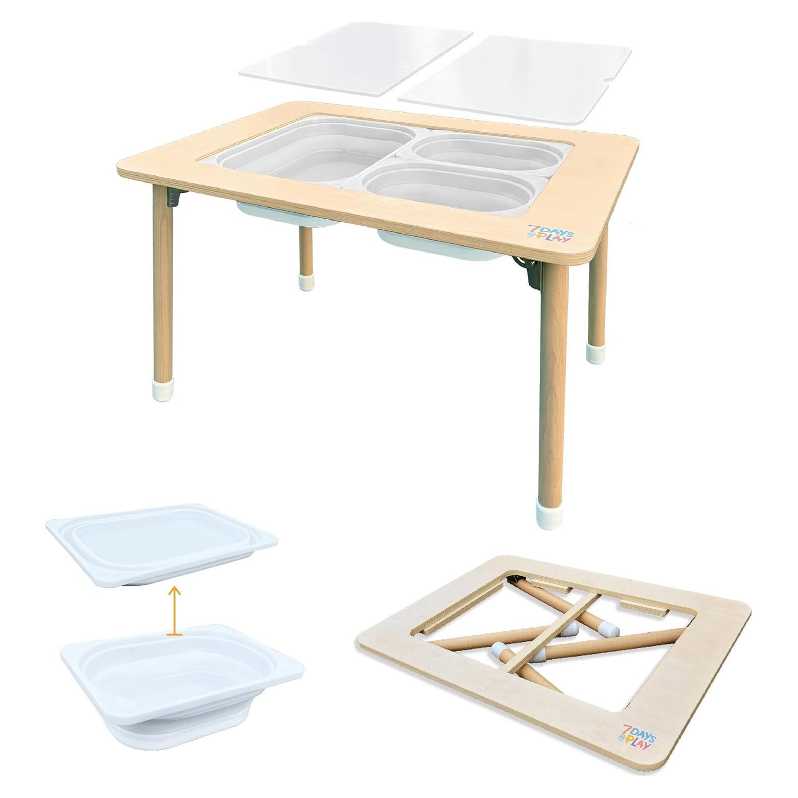 Mesa de Actividades Sensoriales 7 Días de Juego Plegable 75.9x54.9cm