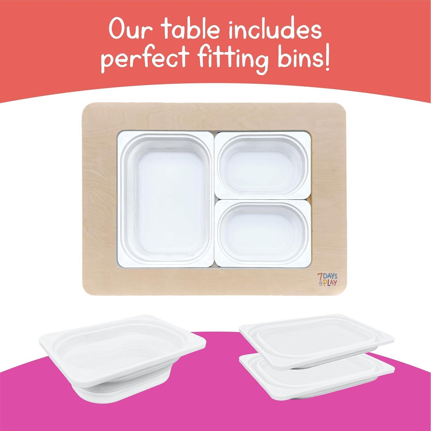 Mesa de Actividades Sensoriales 7 Días de Juego Plegable 75.9x54.9cm