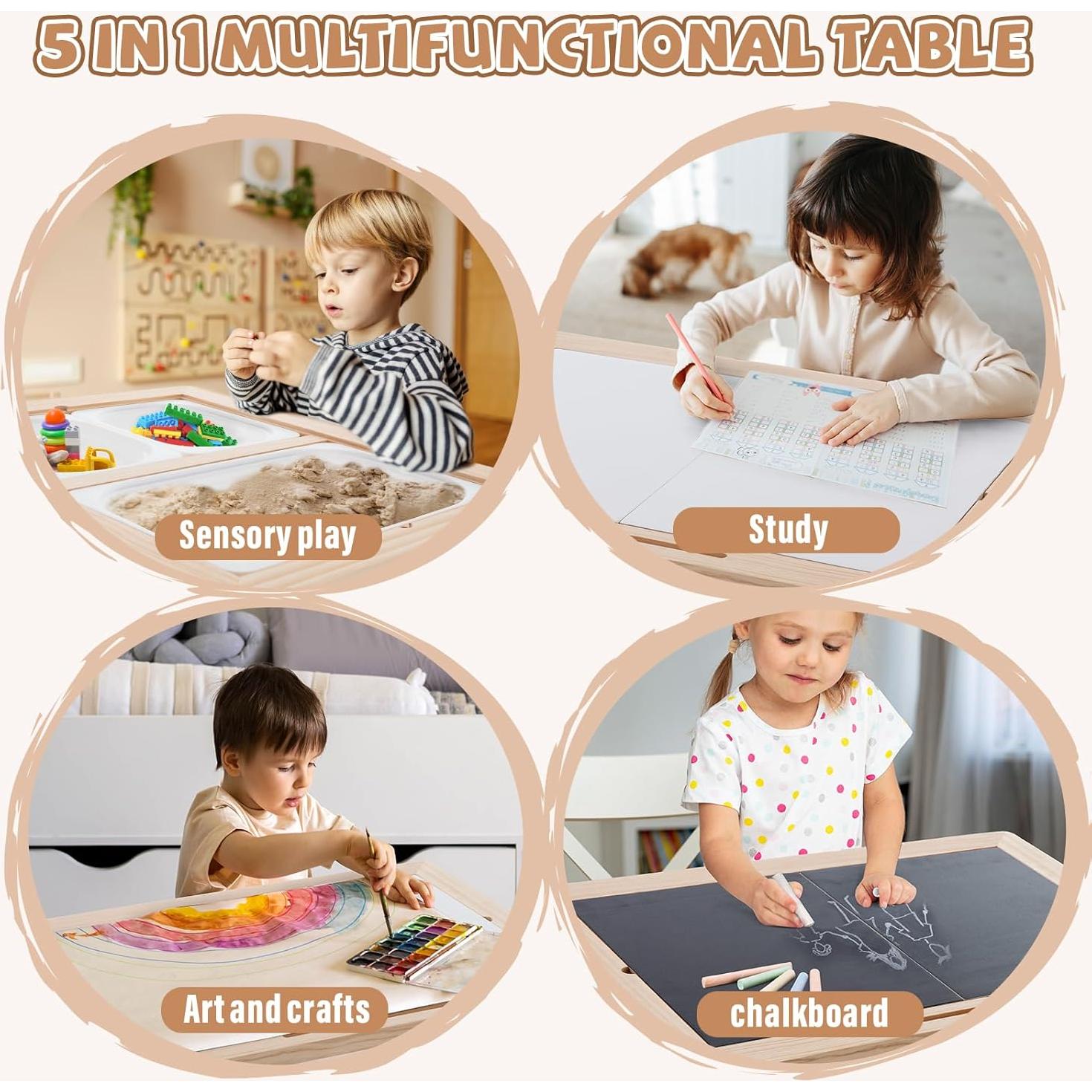 Mesa Sensorial SOOPURKIDS QZ-1002 para Niños 3-5 Años