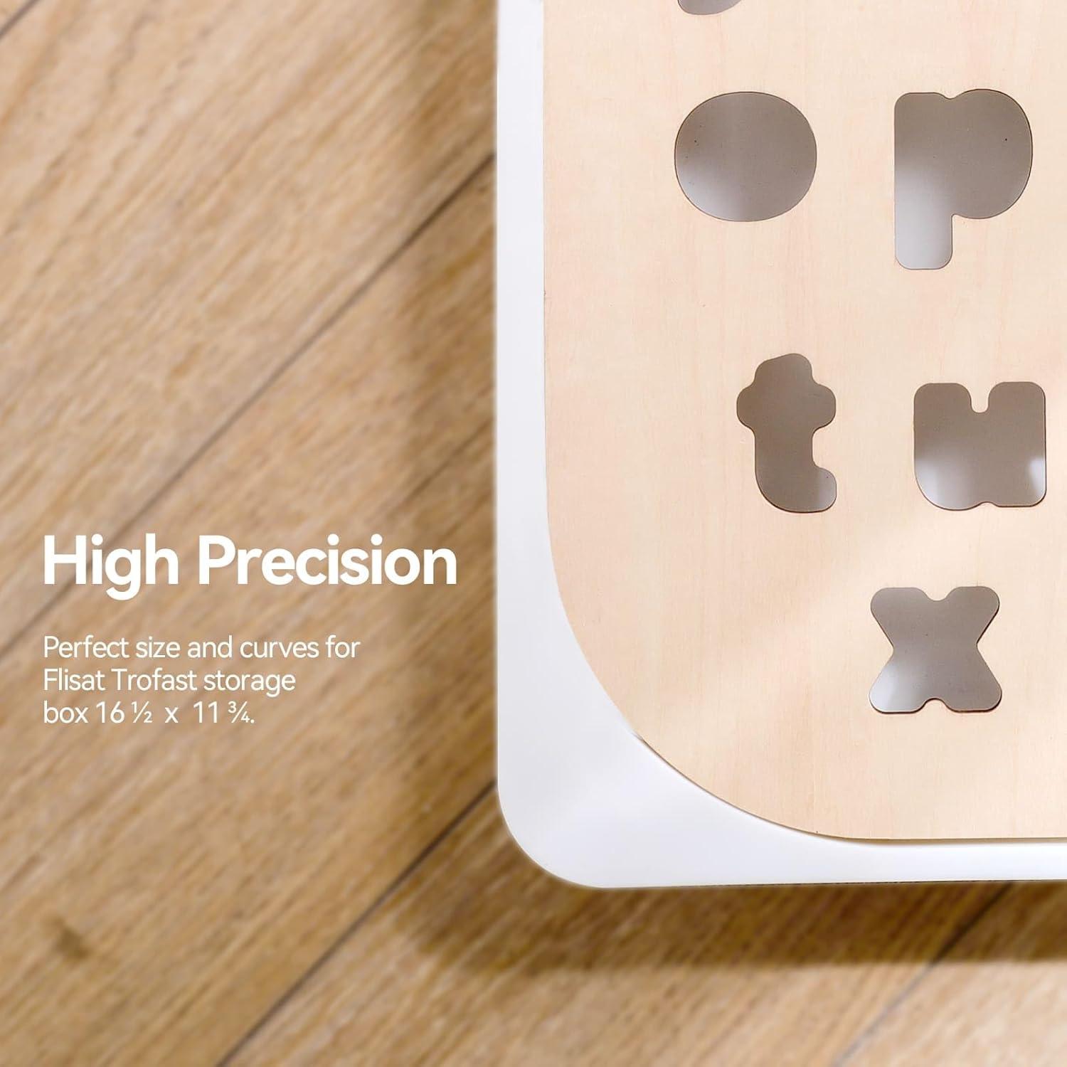 Conjunto de Tablero Alfabético de Madera IEATFO - Letras Mayúsculas y Minúsculas