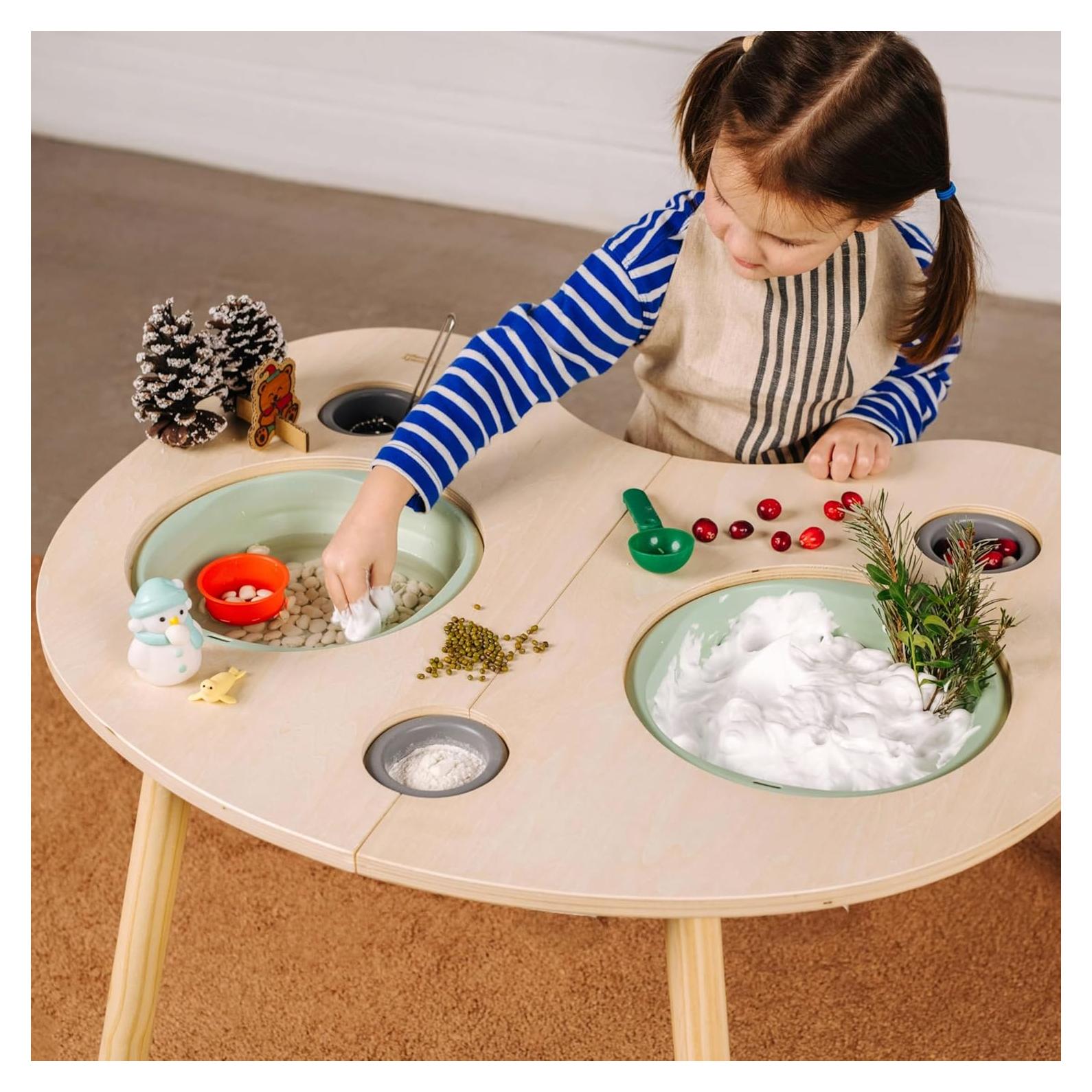 Mesa Sensorial ComfyBumpy para Niños 63x79.5 cm Madera