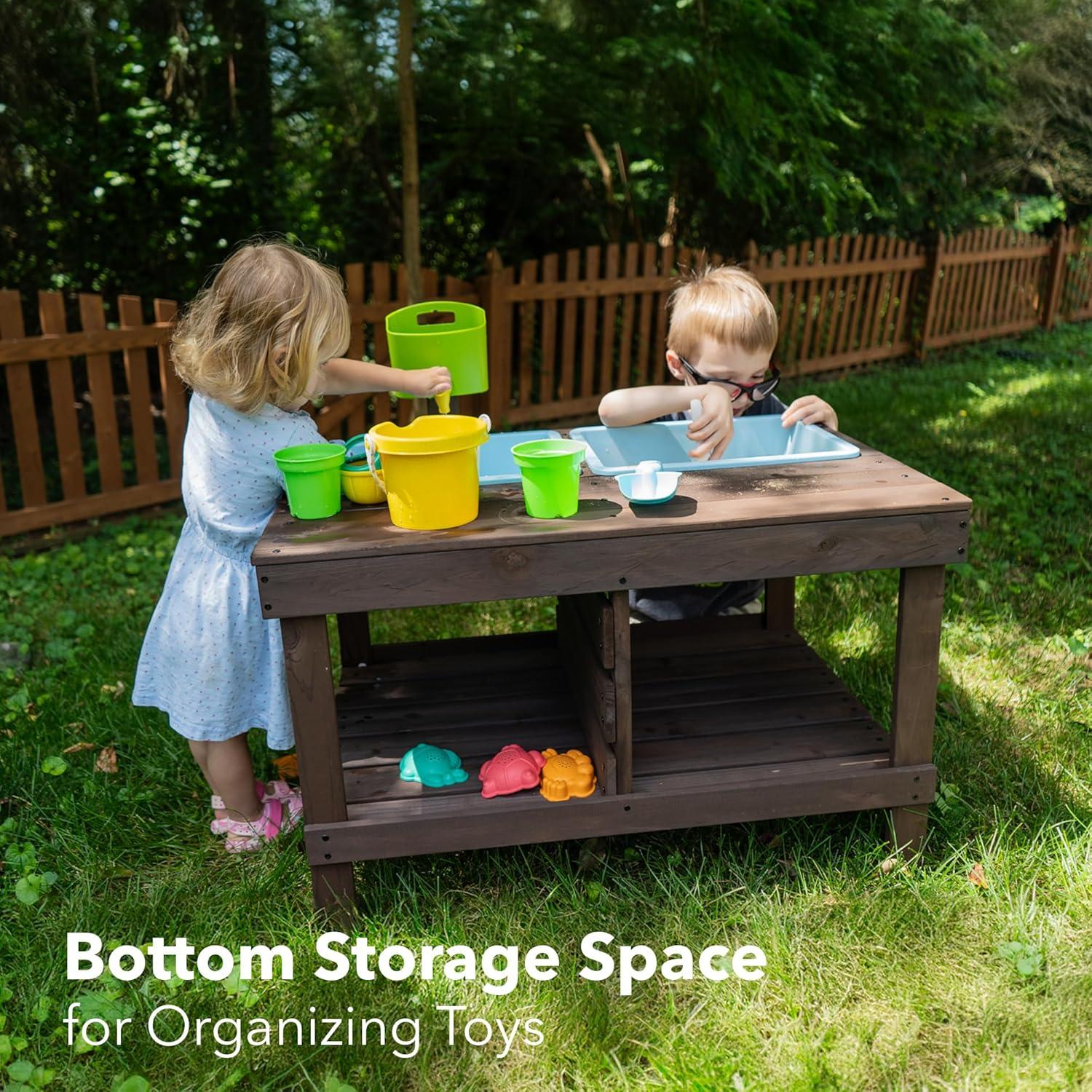 Mesa de Arena y Agua WonkaWoo de Madera para Niños 3-5 Años