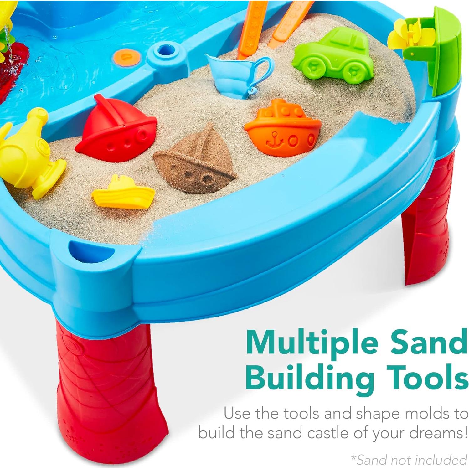 Mesa de Actividad al Aire Libre Mejor Opción 2-en-1 con Paraguas