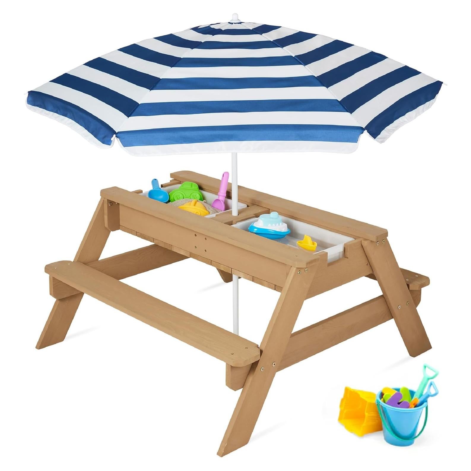 Mesa de Picnic 3-en-1 Mejor Opción Productos para Niños - Marino