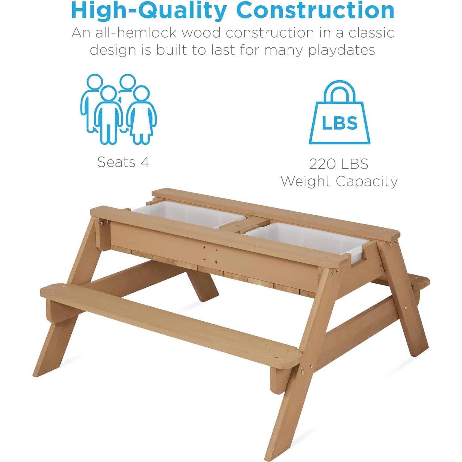 Mesa de Picnic 3-en-1 Mejor Opción Productos para Niños - Marino