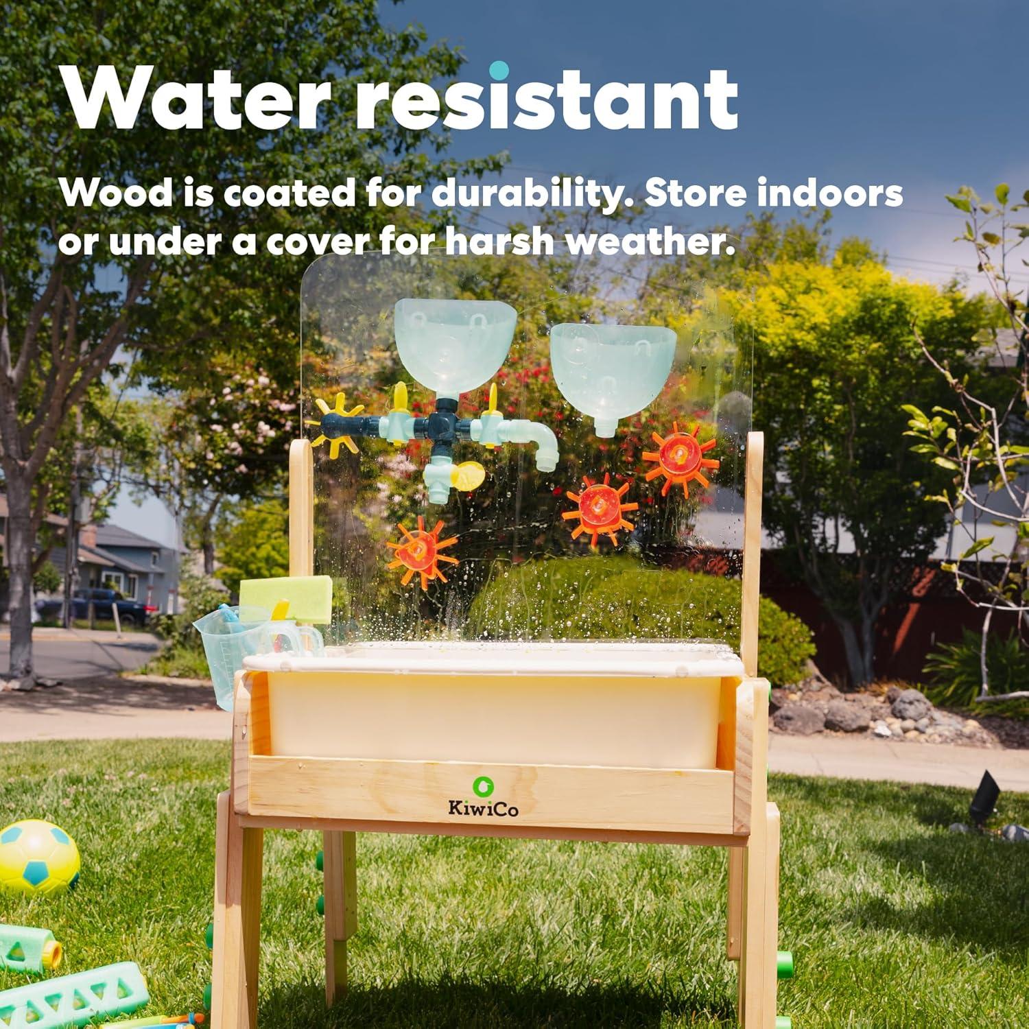 Mesa Sensorial de Agua y Arena KiwiCo - 26 Piezas para Niños 3+