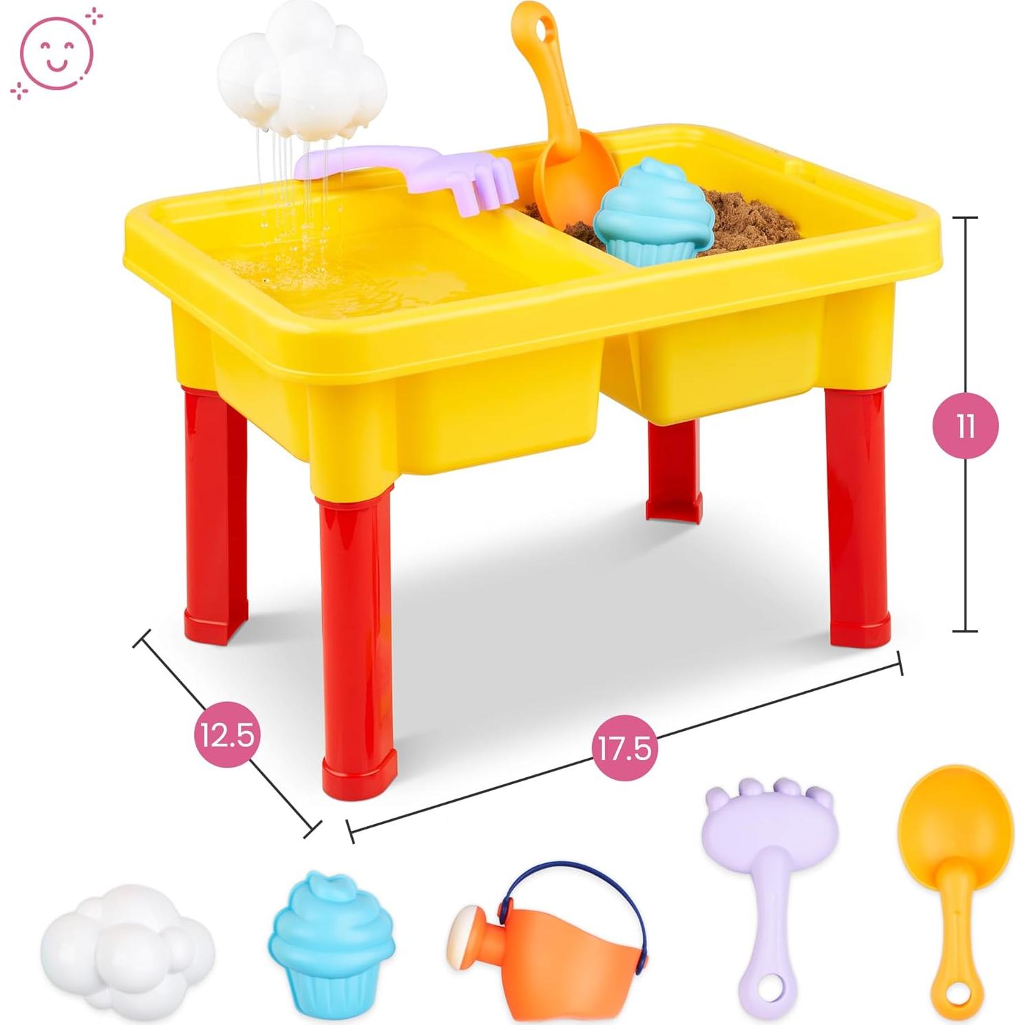 Mesa Sensorial Kraftex para Niños - Arena y Agua 44.5x31.8 cm