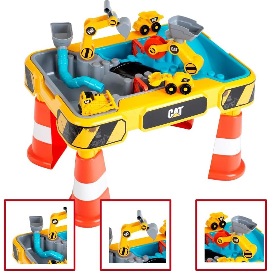 Mesa de Juego de Arena y Agua CAT Theo Klein 3208 - 64x48 cm