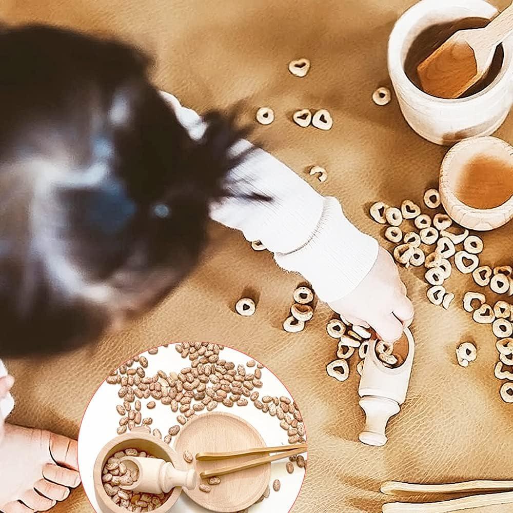 Caja Sensorial Montessori Yowlieu con 11 Herramientas de Madera