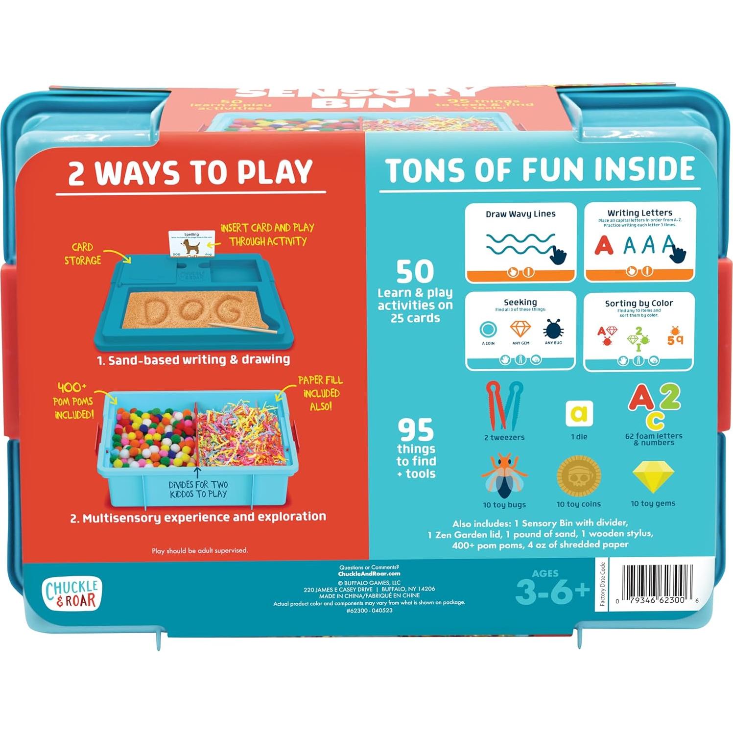 Caja Sensorial Chuckle & Roar - Actividades Montessori 3-6 años