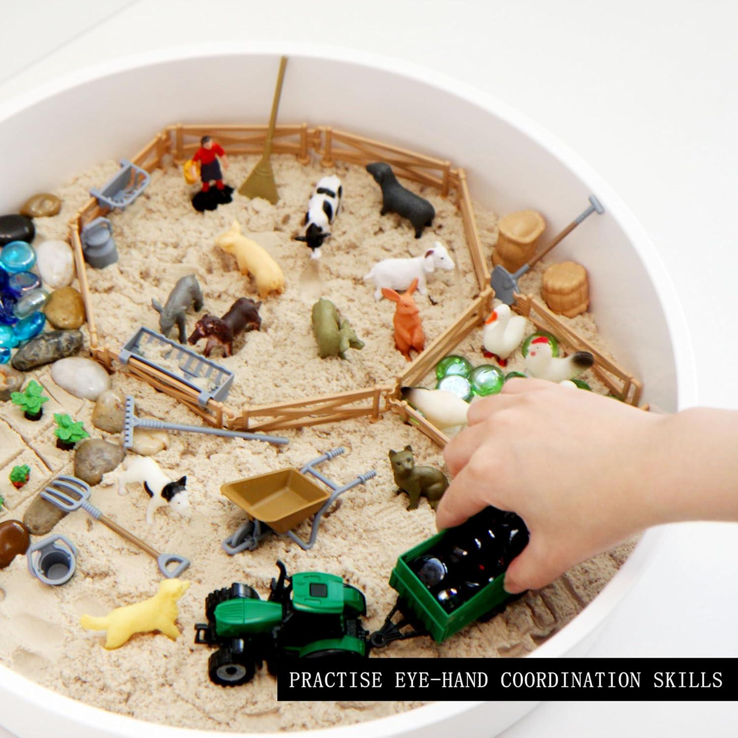 Conjunto de Caja Sensorial Montessori SZREGGIO - En La Granja