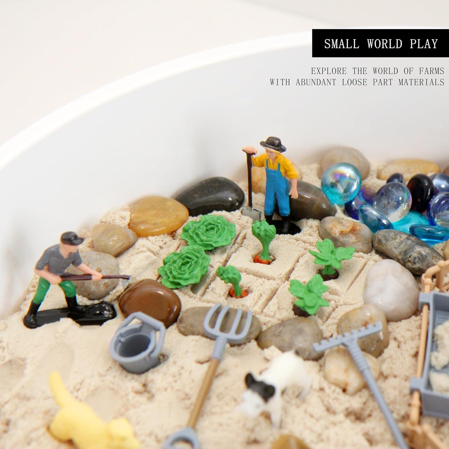 Conjunto de Caja Sensorial Montessori SZREGGIO - En La Granja