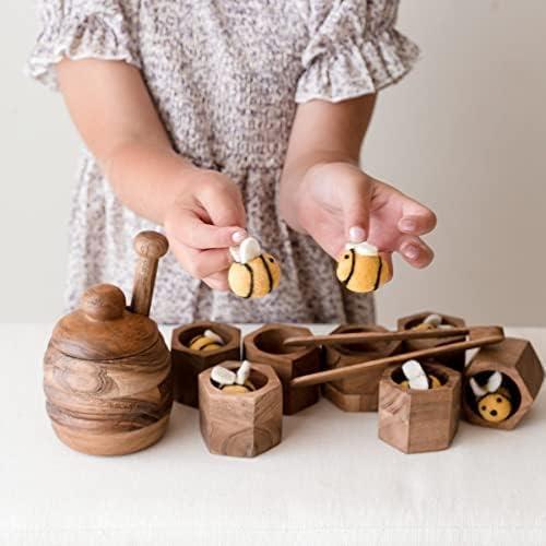 Juguete de Clasificación Kookaroo - Colmena de Madera 1kg