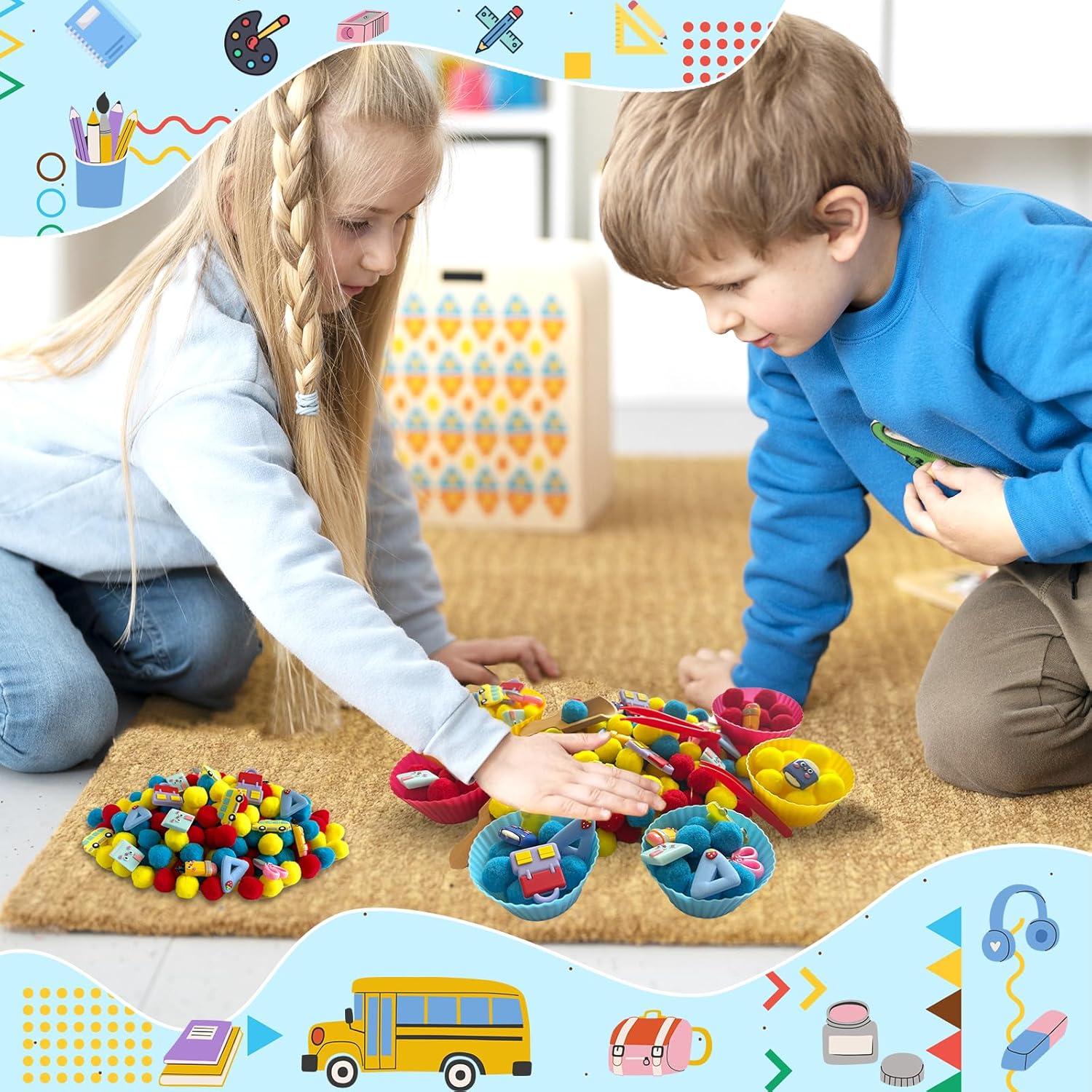 Set de Relleno de Bin Sensorial Unvola 154 Piezas Educativo