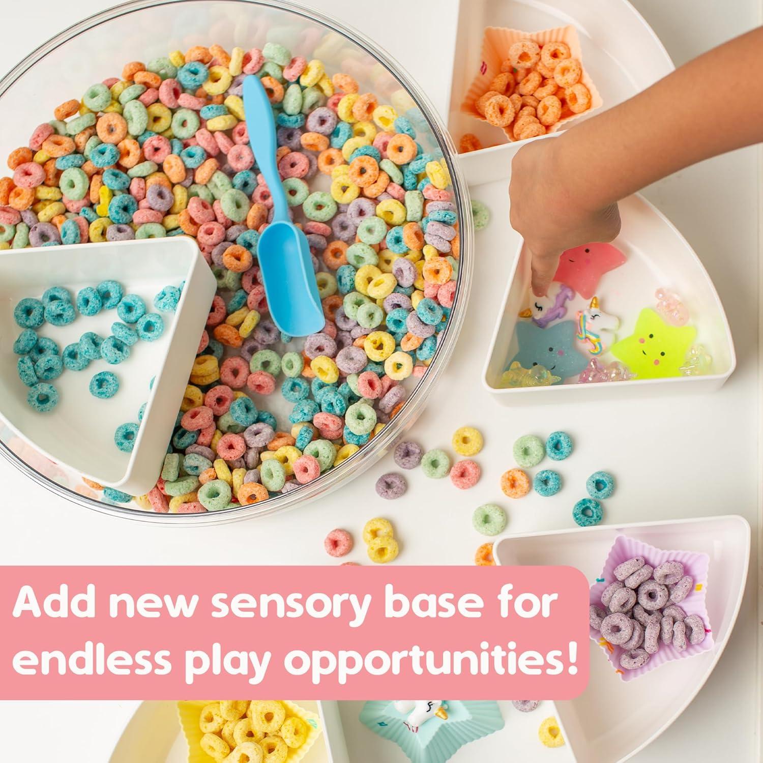 Bin Sensorial Unicornio Arcoíris con Tapa y Relleno - Lemon Littles