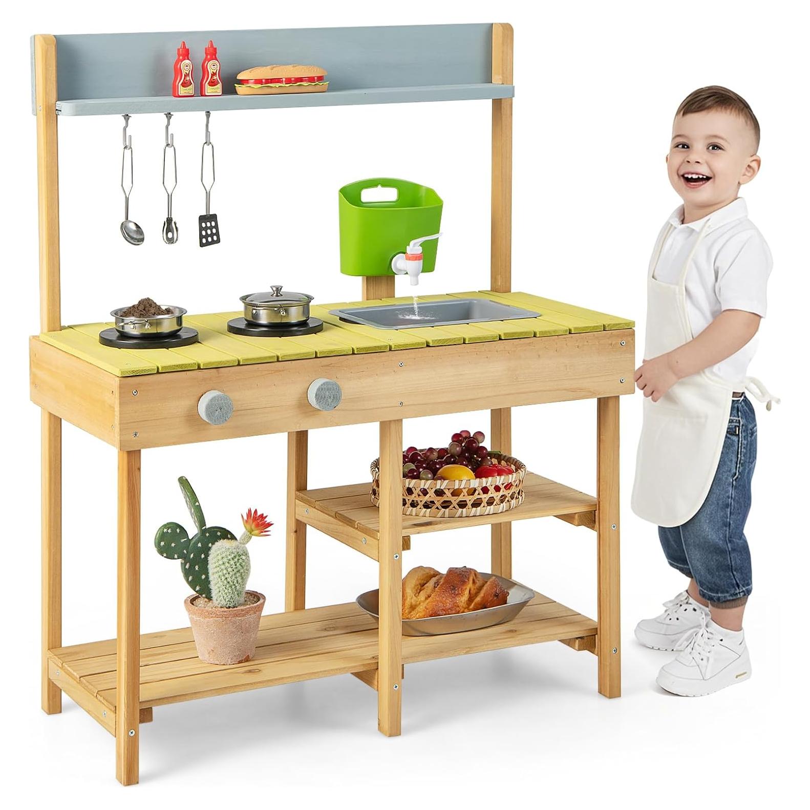 Cocina de Barro HONEY JOY para Niños con Agua Corriente