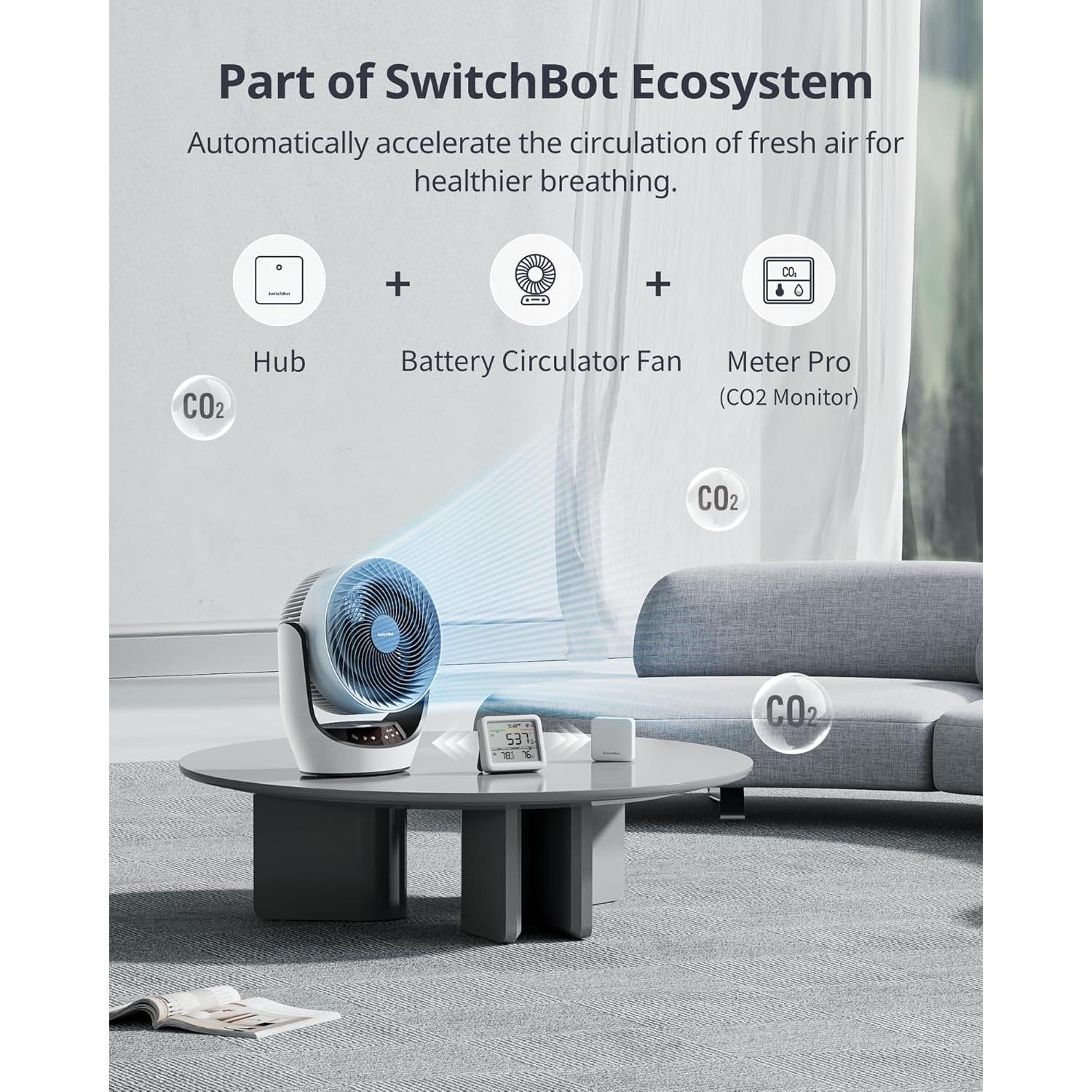 Monitor de Calidad del Aire SwitchBot Meter Pro CO2 5-en-1